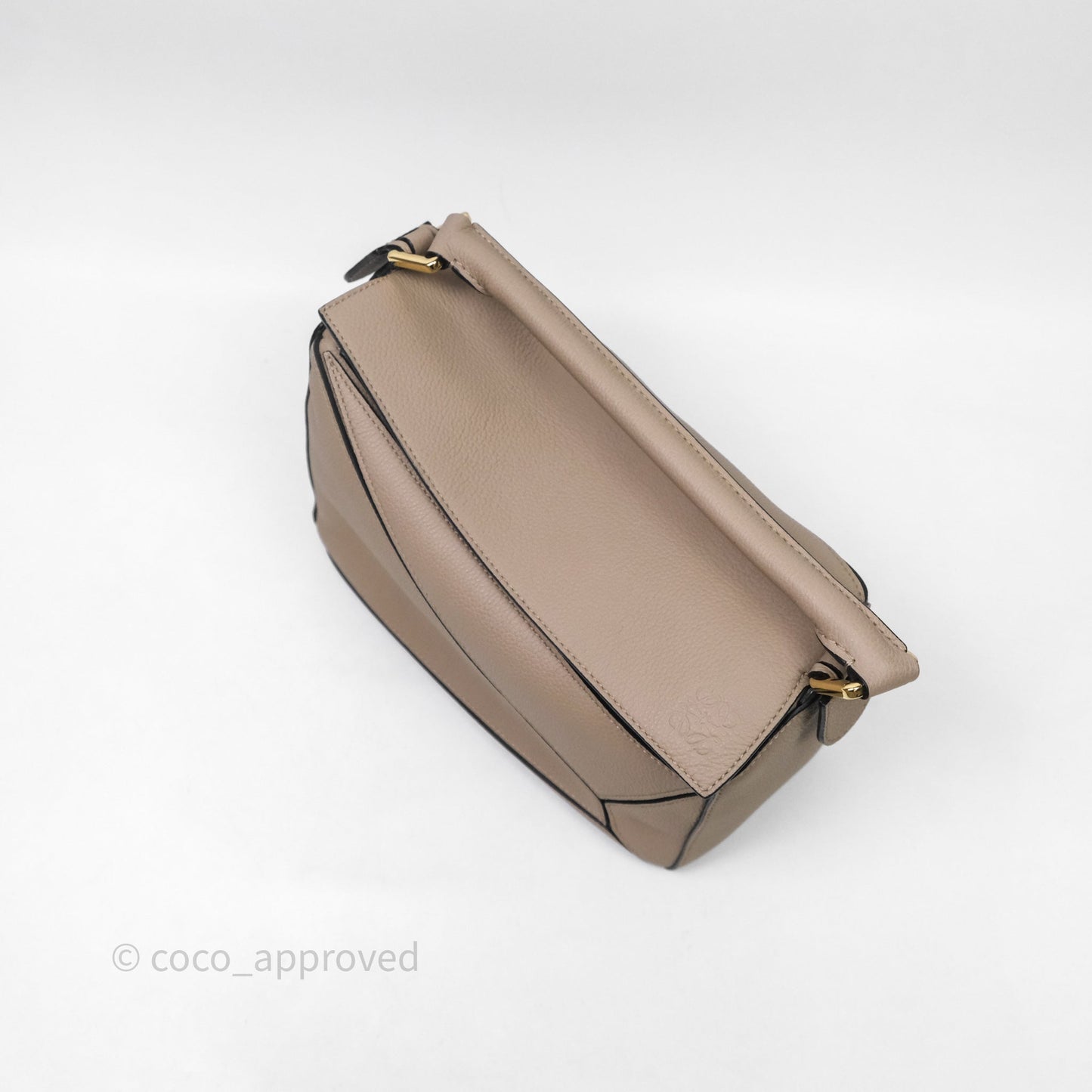 Loewe Small Puzzle Bag Sand Mink Grained Calfskin