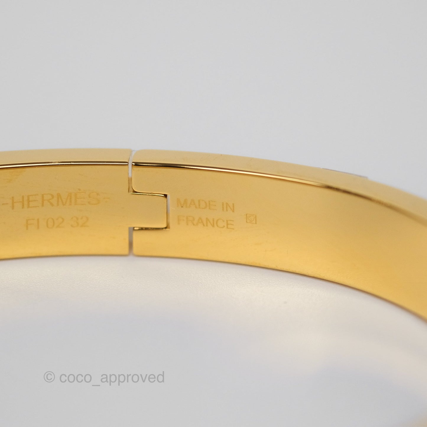 Hermes Mini Clic Chaine d'Ancre Bracelet PM Marron Glace