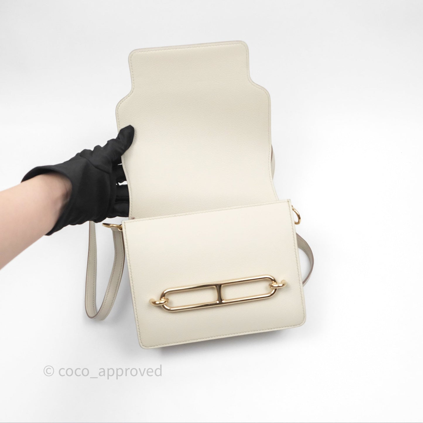 Hermès Roulis Mini 18 Beton 8L Evercolor Permabrass Hardware