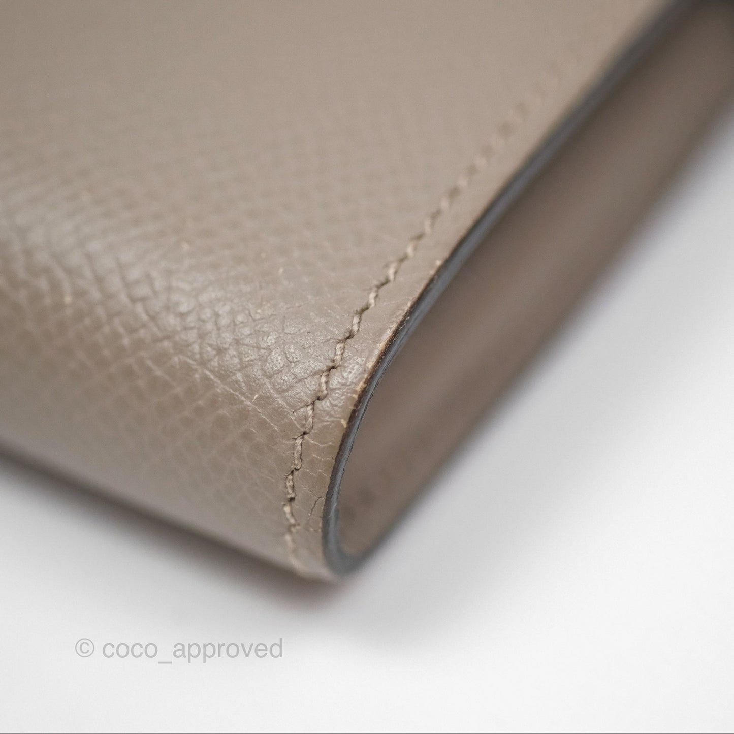 Hermès Kelly Wallet Gris Asphalte M8 Epsom Gold Hardware