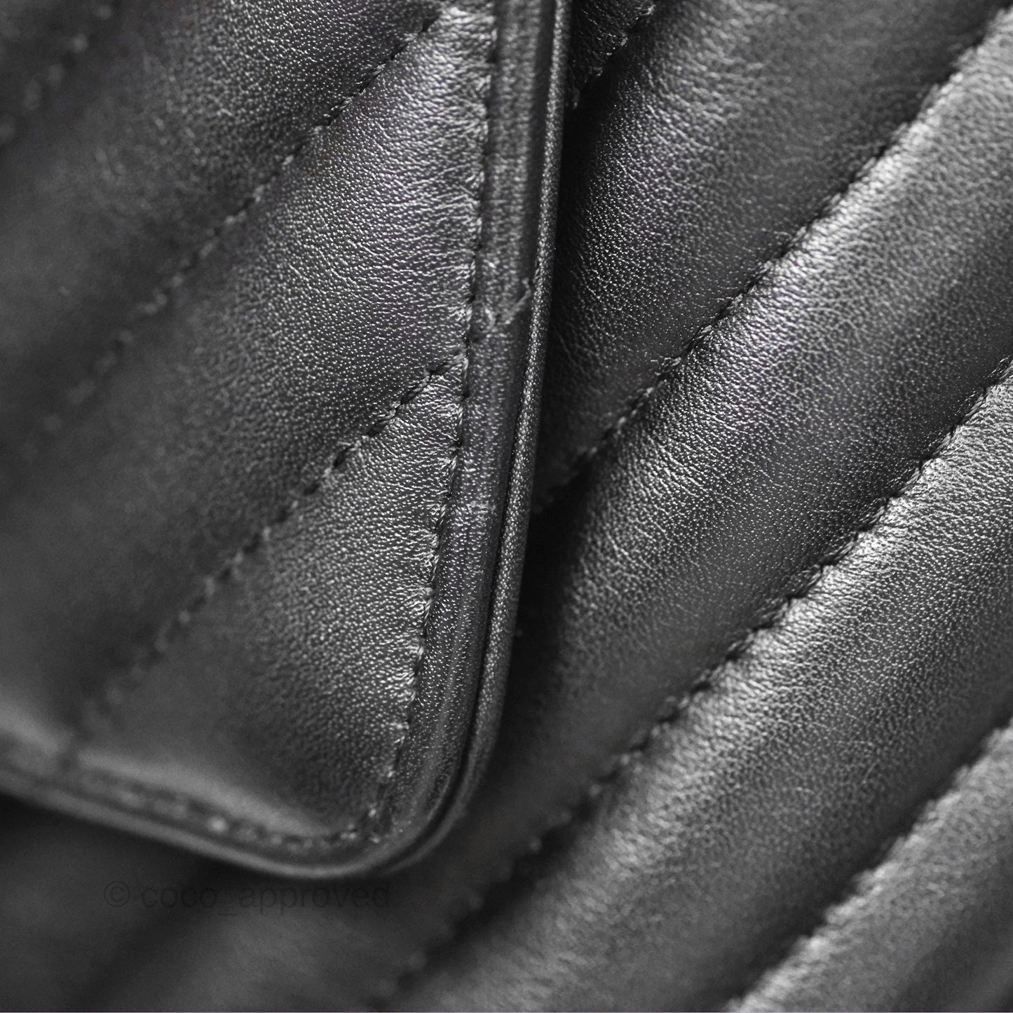 Chanel Medium Chevron Urban Spirit Backpack Black Calfskin Silver Hardware