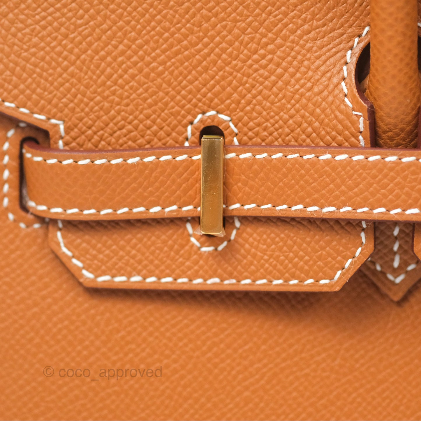 Hermes Birkin 25 Sellier Gold Epsom Gold Hardware