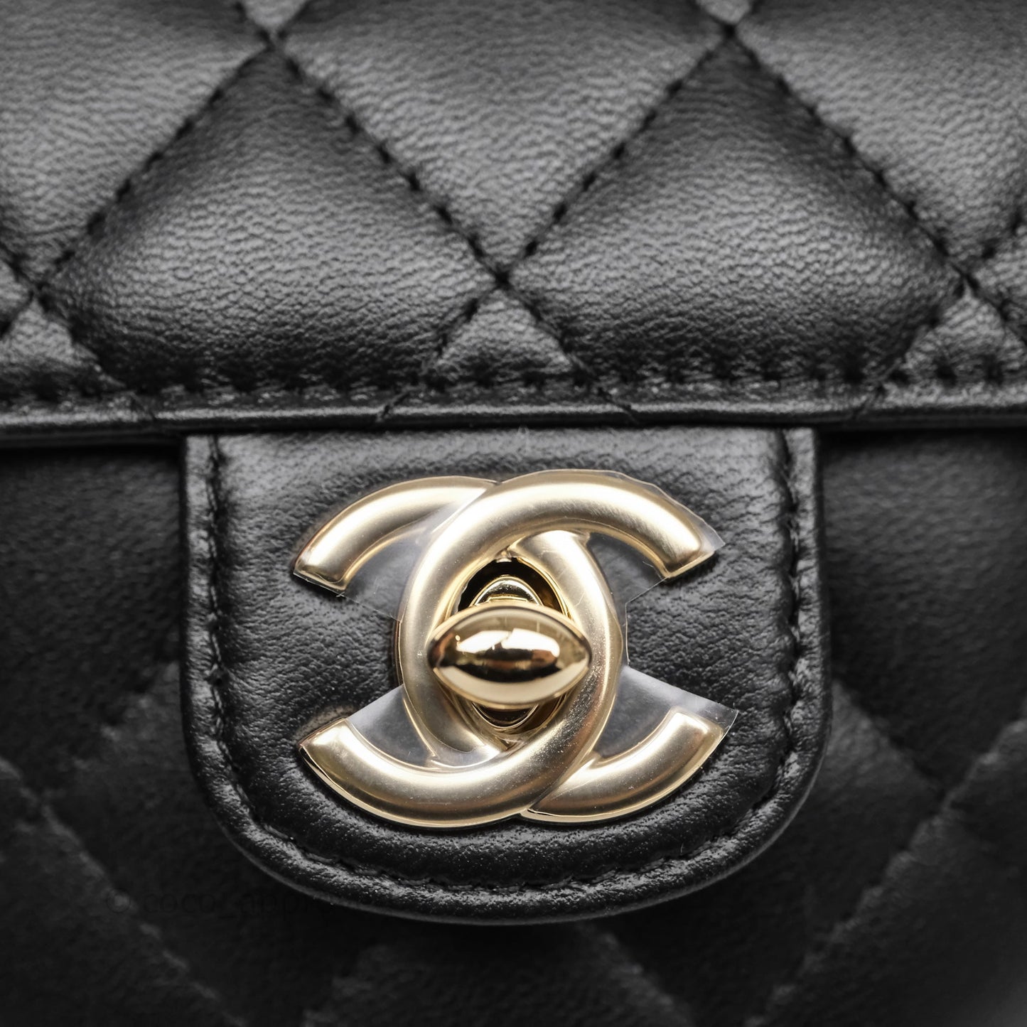 Chanel Small Heart Bag Black Lambskin Gold Hardware