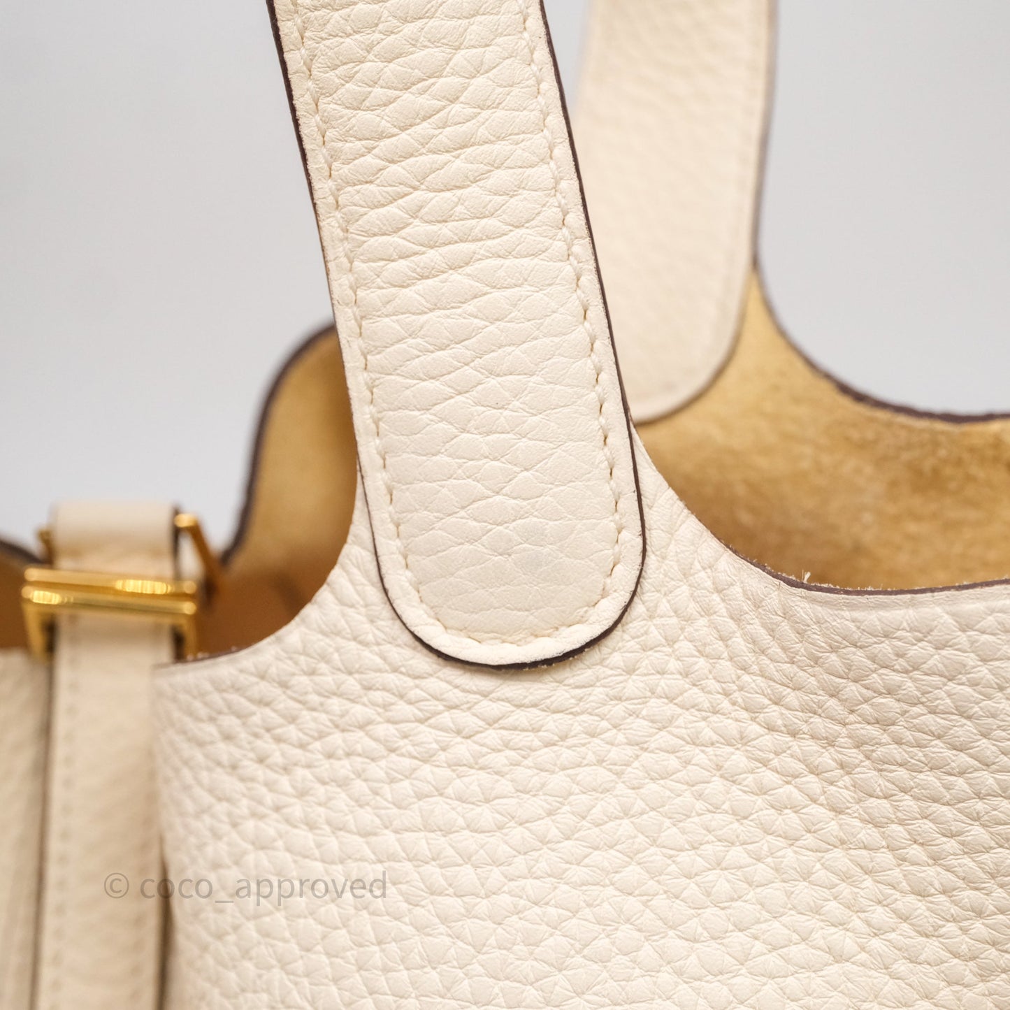 Hermès Picotin 22 Nata I2 Clemence Gold Hardware