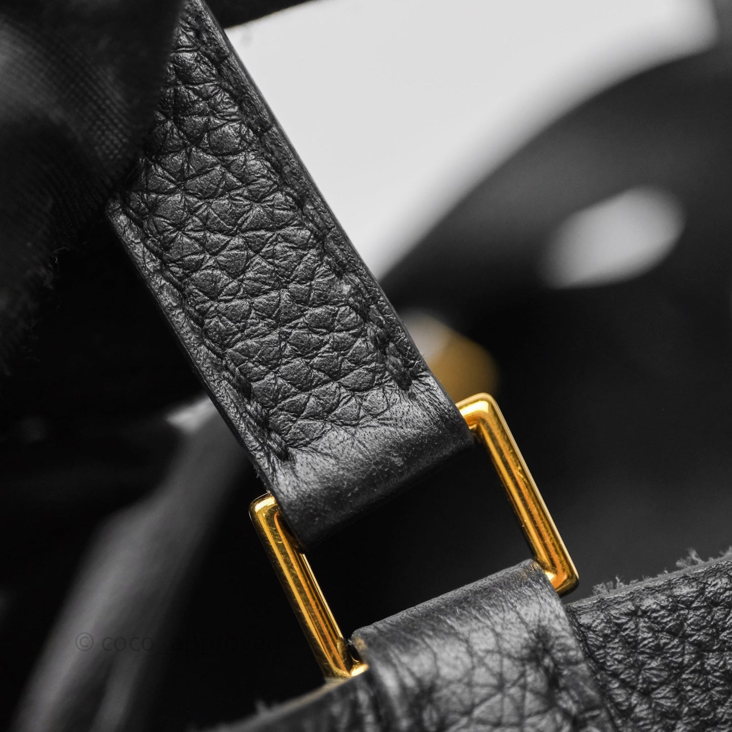 Hermès Picotin 22 Black Noir 89 Clemence Gold Hardware