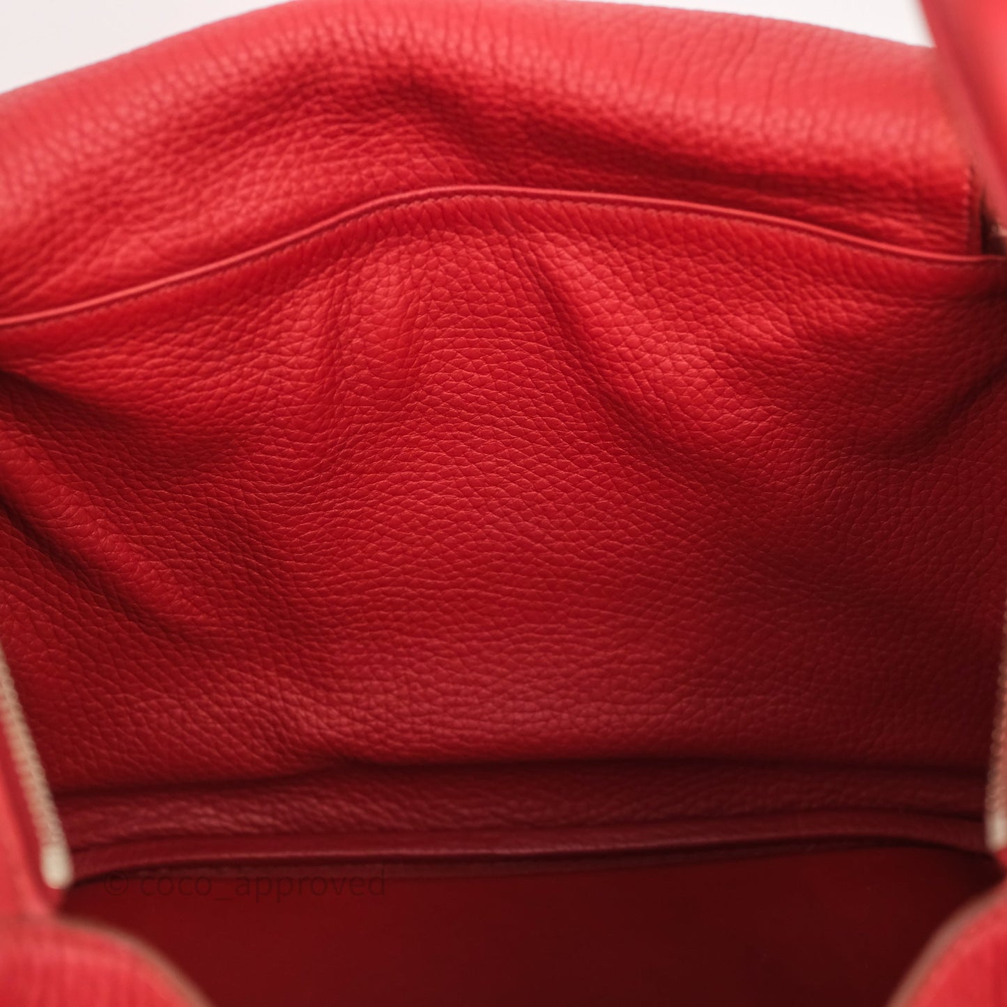 Hermès Lindy 30 Rouge Garance 54 Clemence Palladium Hardware