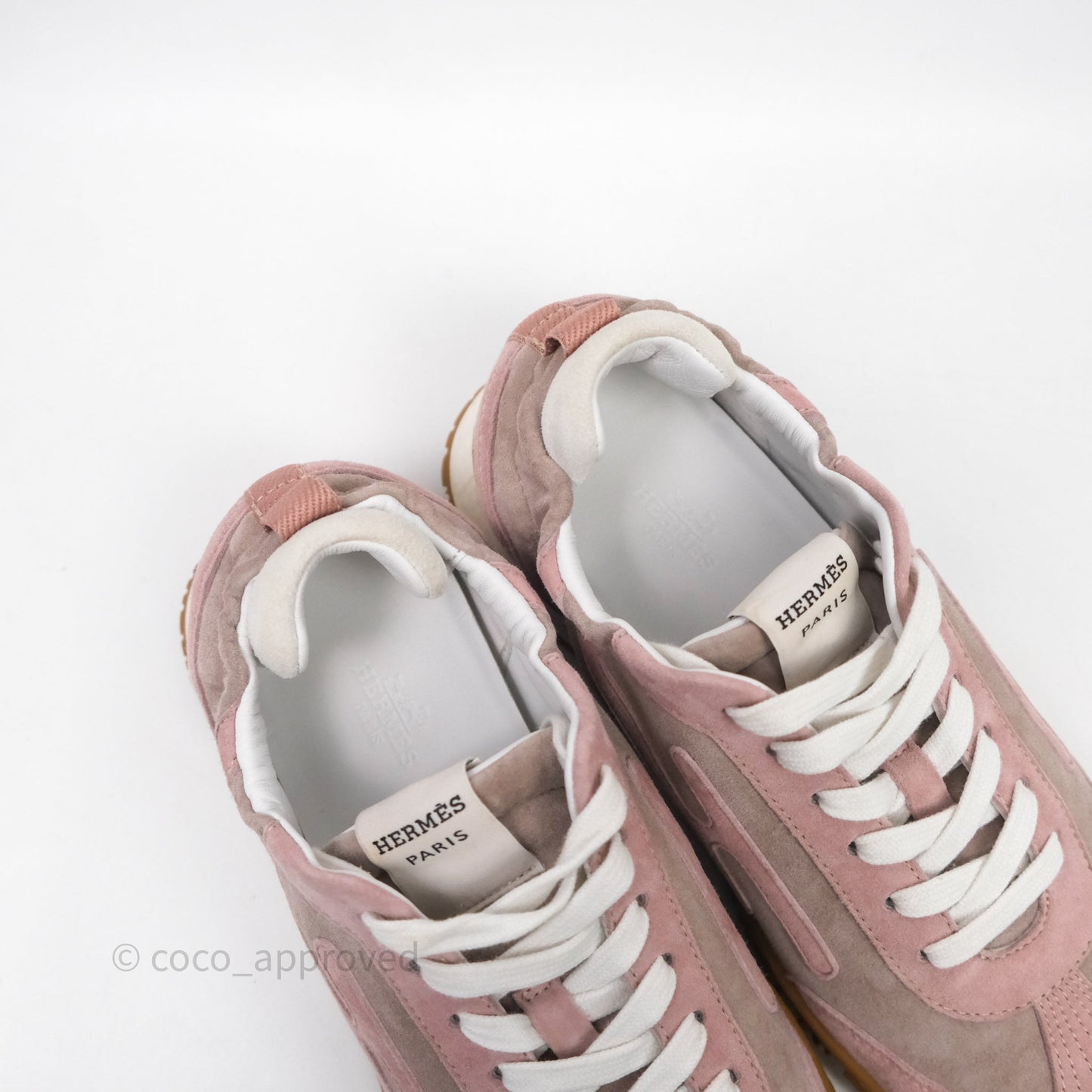Hermès Jet Sneaker Rose Cancan /Rose Aquarelle Size 38