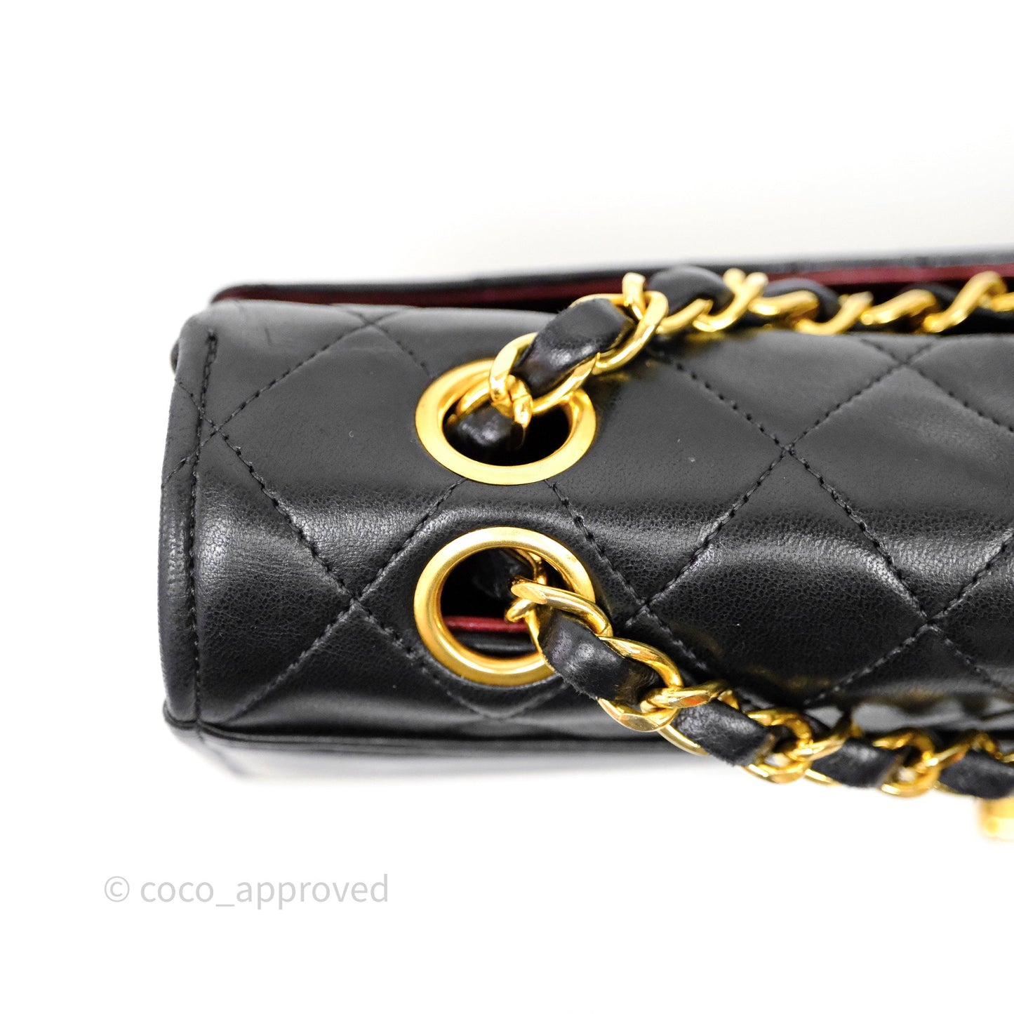 Chanel Matelasse Flap Bag Lambskin Black 24K Gold Hardware