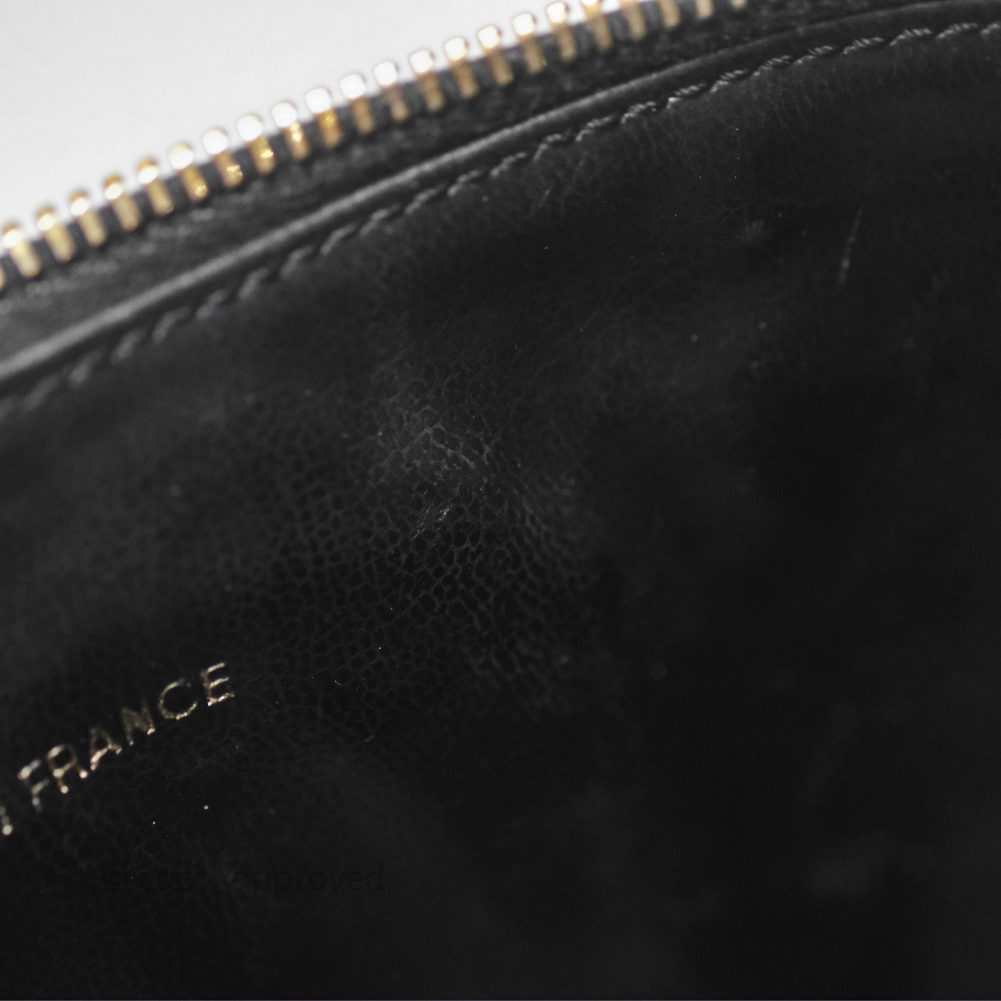 Chanel Vintage Vanity Case Black Caviar Gold Hardware