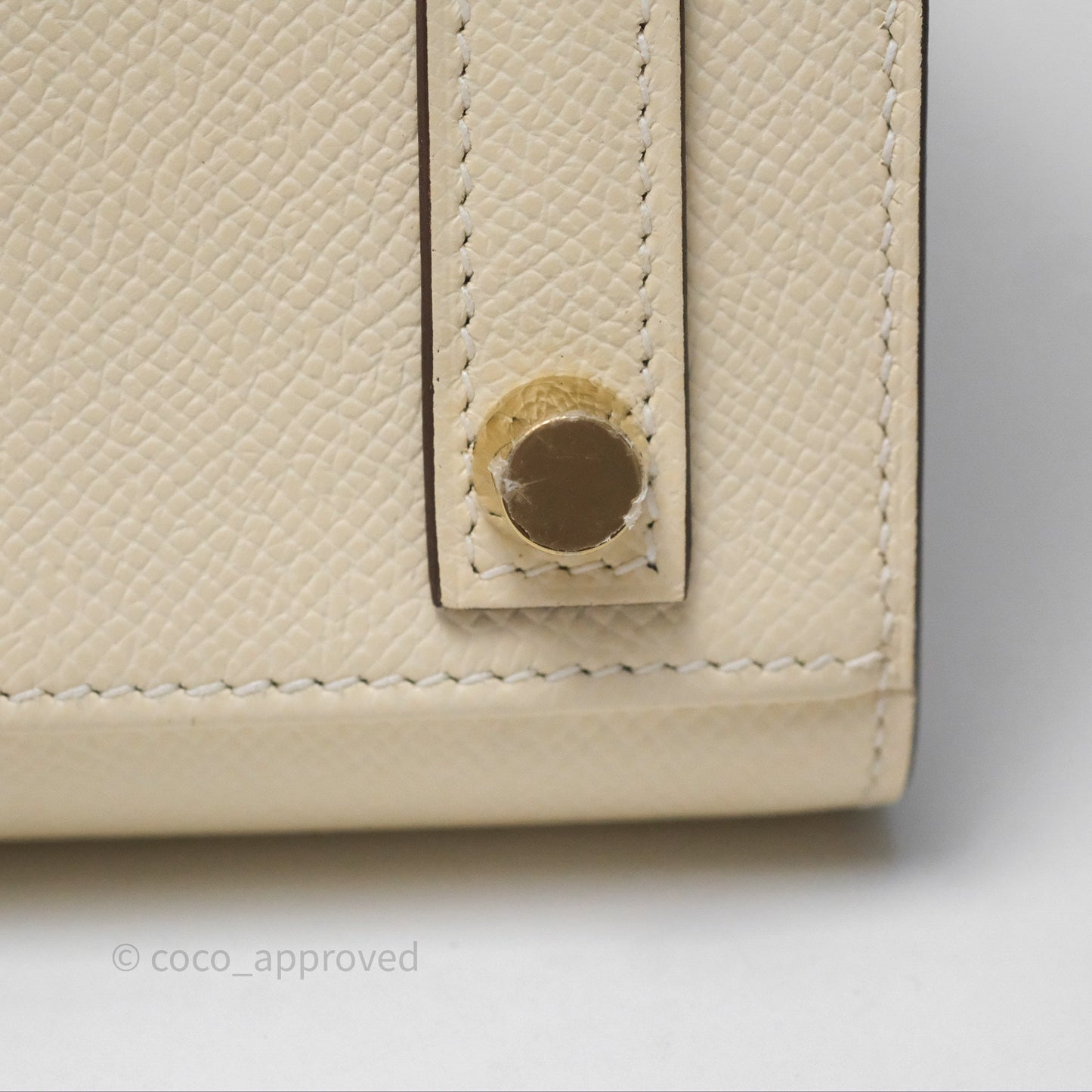 Hermès Birkin 25 Sellier Nata I2 Epsom Gold Hardware