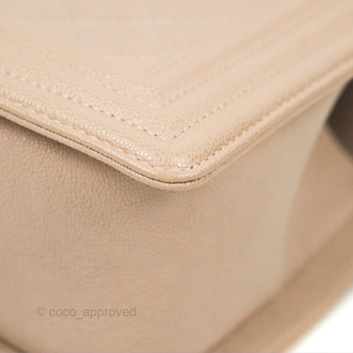 Chanel Quilted Medium Boy Dusty Pink Caviar Gold Hardware