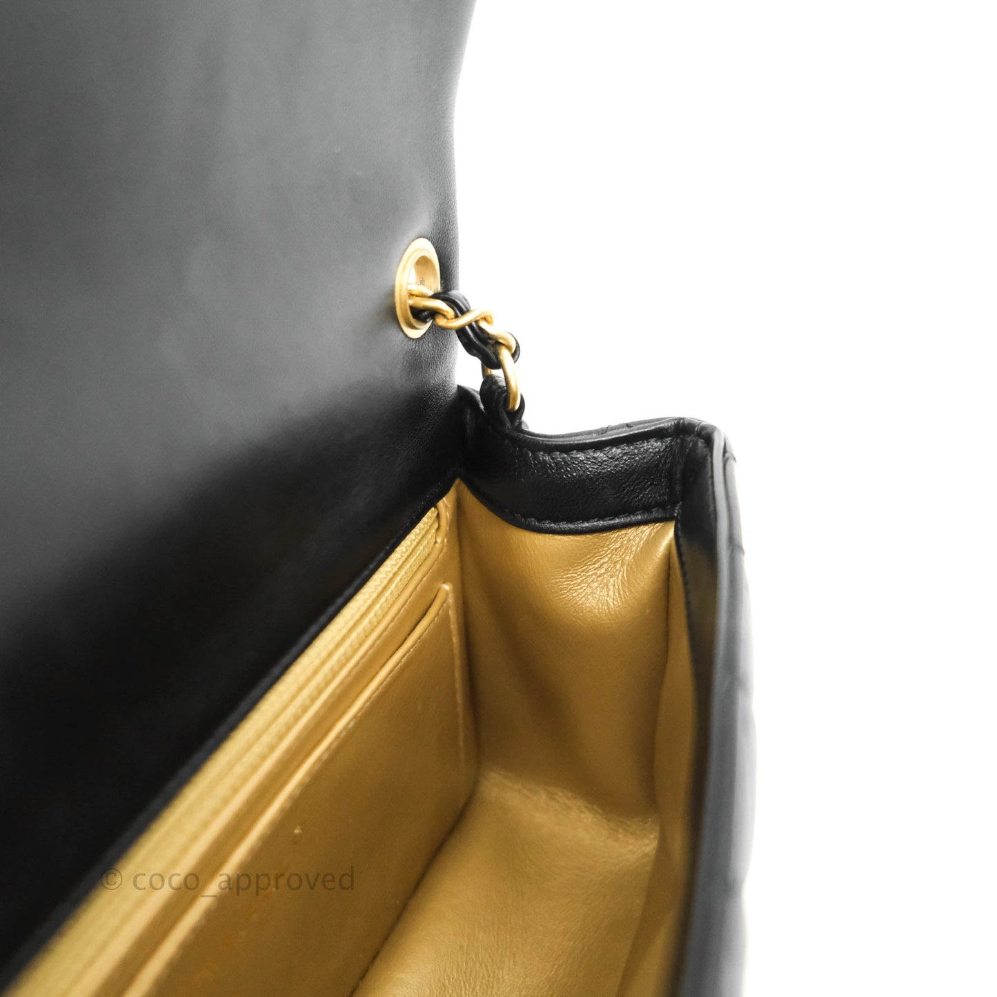Chanel Mini Rectangular Pearl Crush Quilted Black Lambskin Gold Hardware
