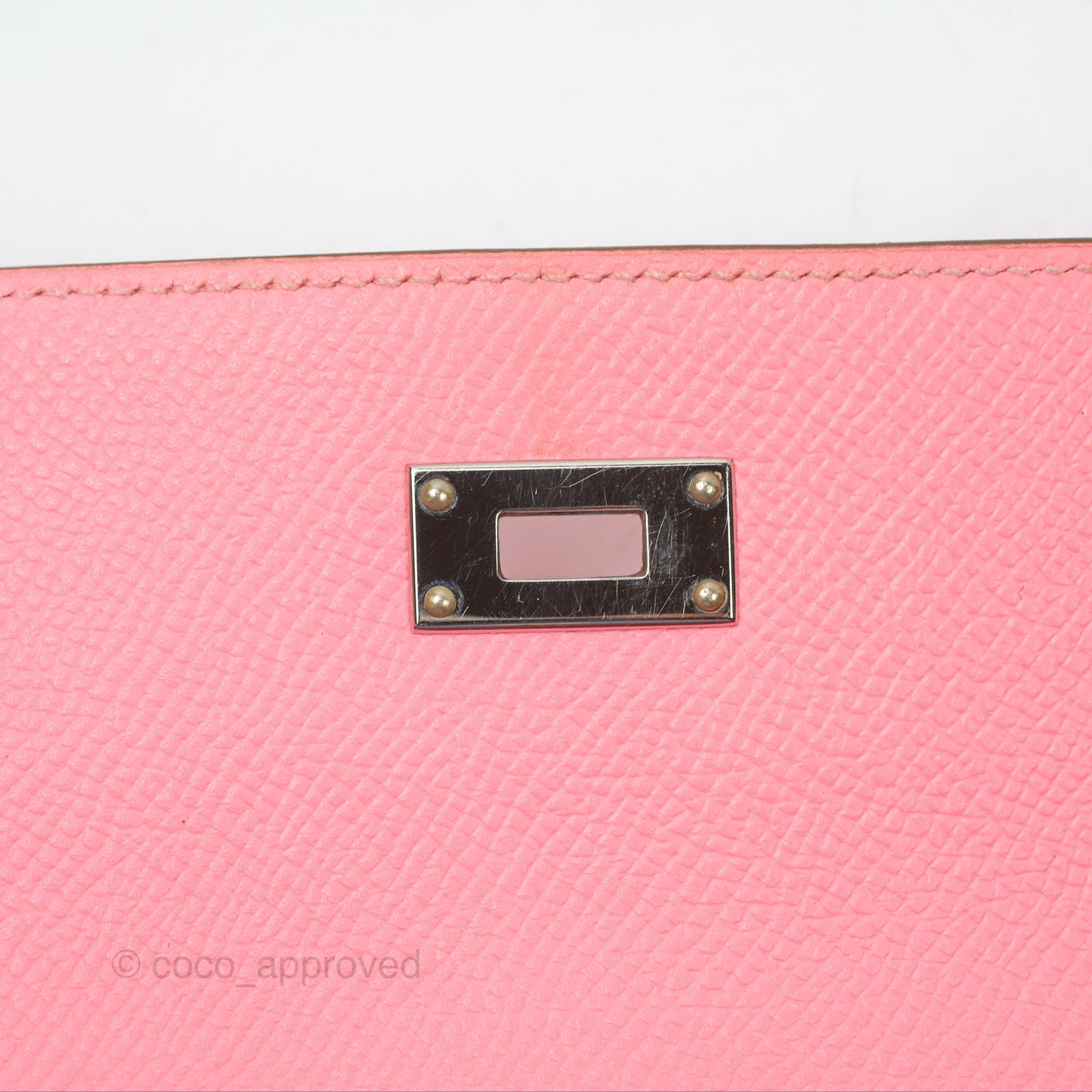 Hermès Kelly Wallet Rose Confetti Epsom Palladium Hardware