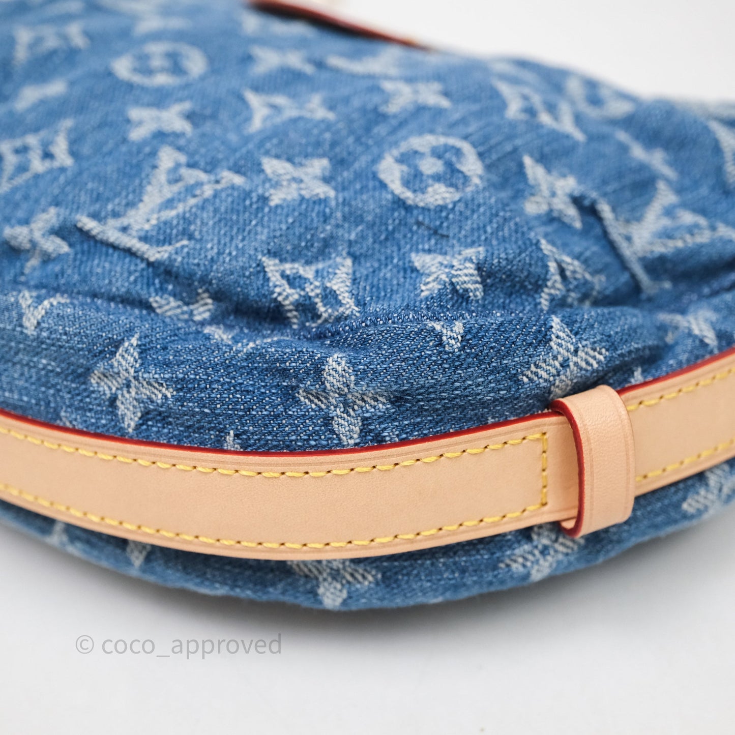 Louis Vuitton Croissant MM Denim Blue Monogram