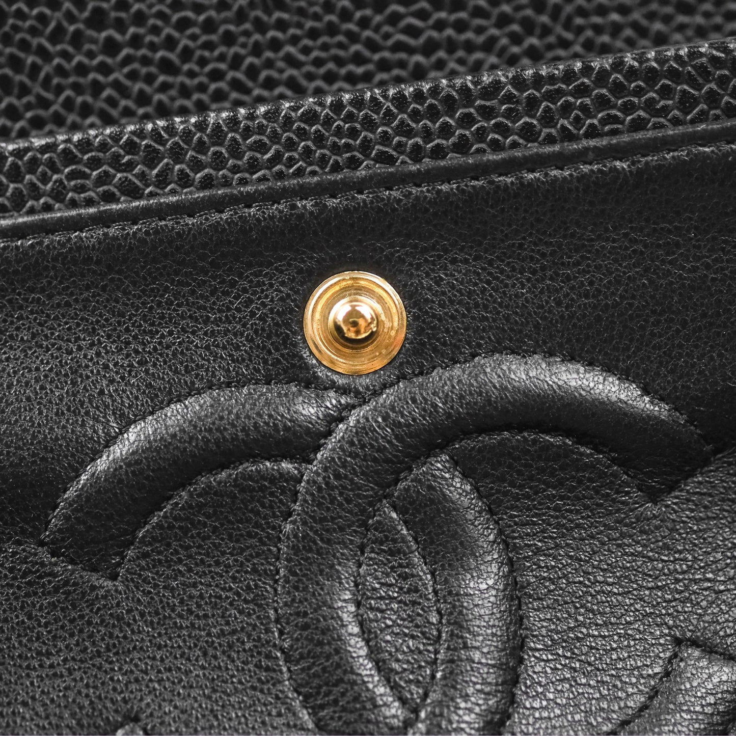 Chanel Small Classic Quilted Flap Black Caviar Gold Hardware