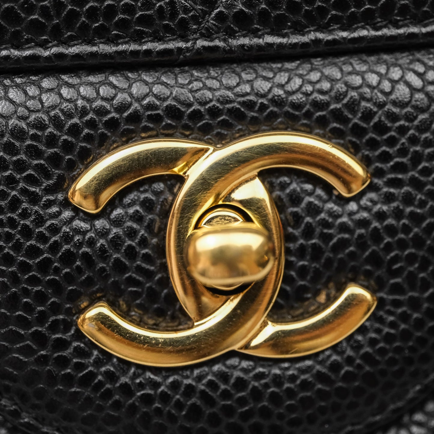 Chanel Jumbo Double Flap Black Caviar Gold Hardware⁣⁣