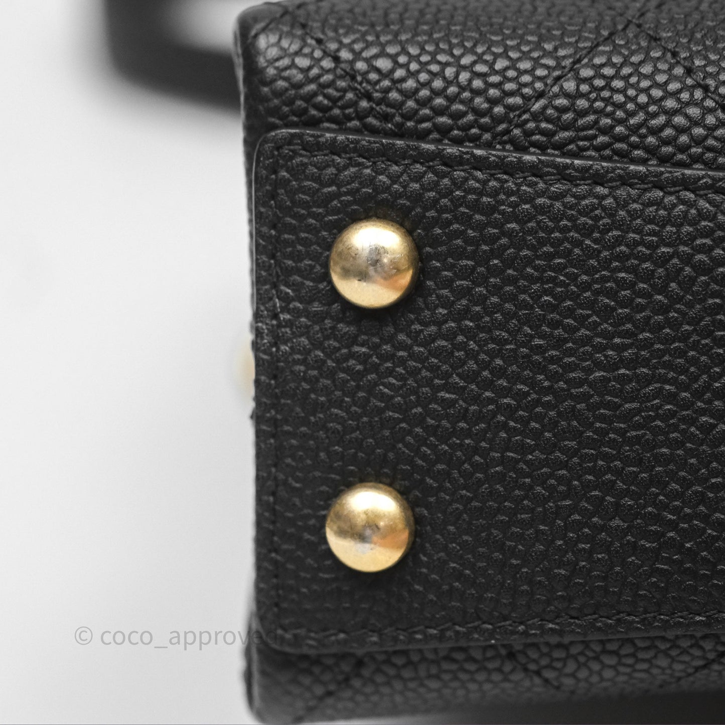 Chanel Small Chic Affinity Grained Calfskin Black Aged Gold Hardware