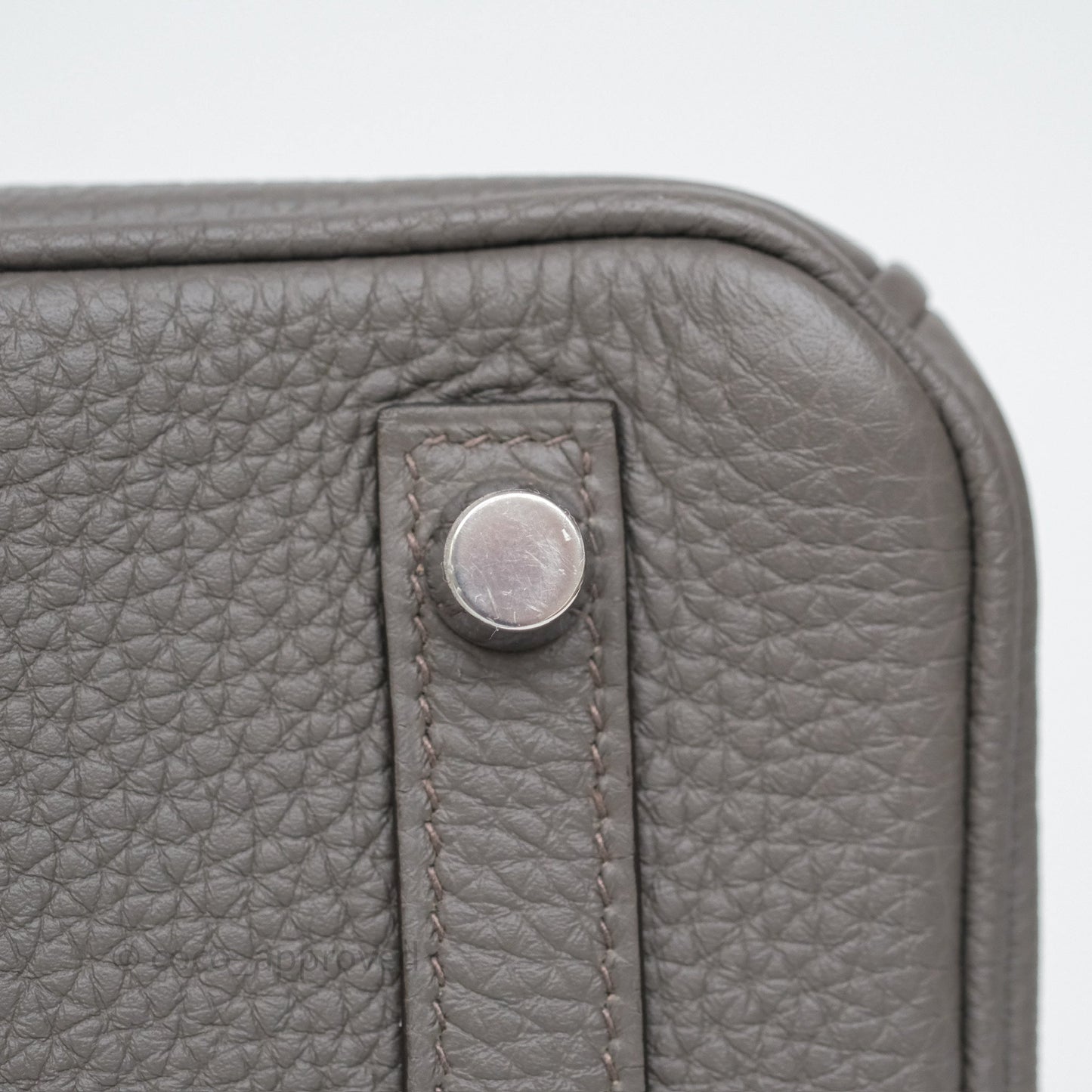 Hermès Birkin 25 Retourne Gris Etain 8F Togo Palladium Hardware