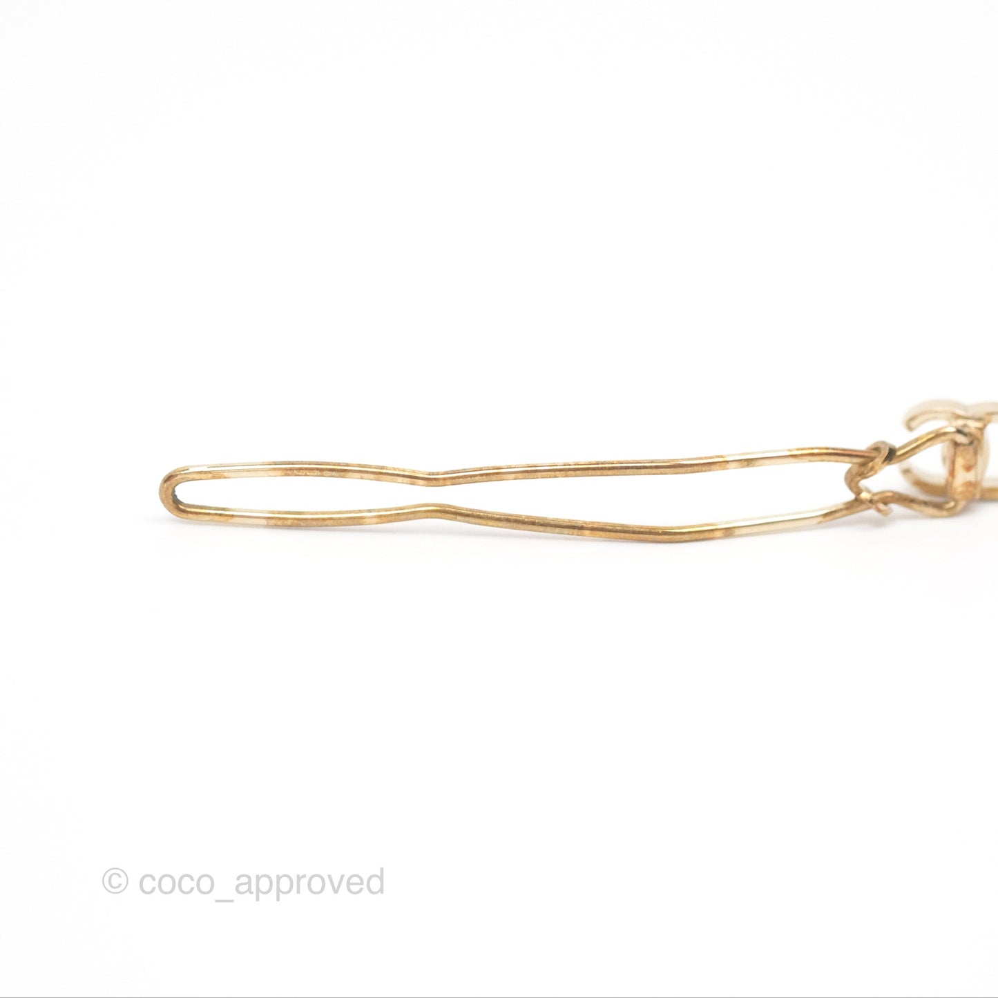 Chanel CC Hair Clip Gold Tone 21A