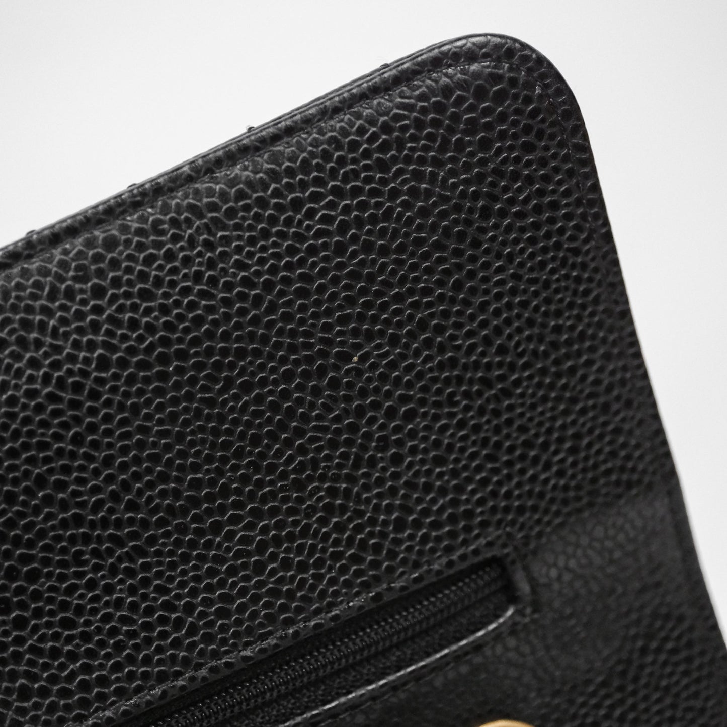 Chanel Classic M/L Medium Flap Quilted Black Caviar Gold Hardware