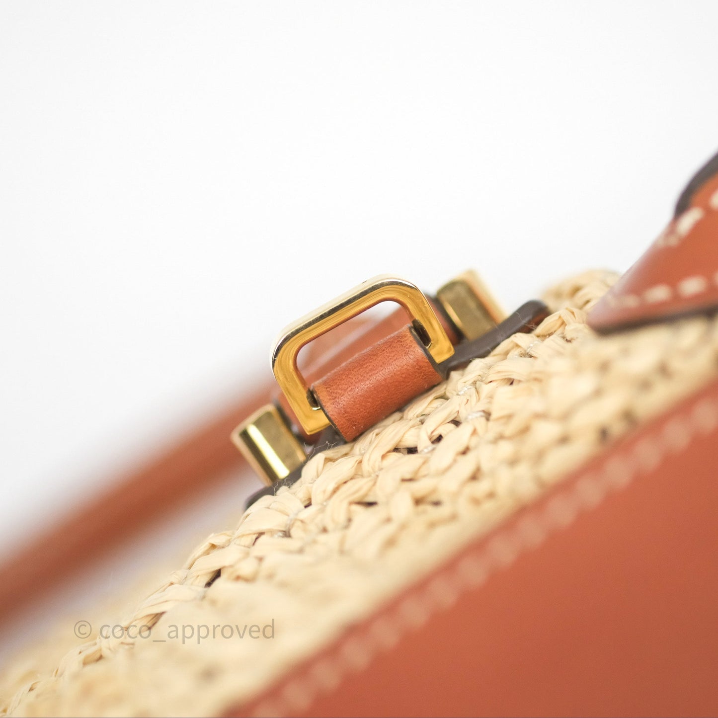Delvaux Cool Box MM Bohème Raffia Brown