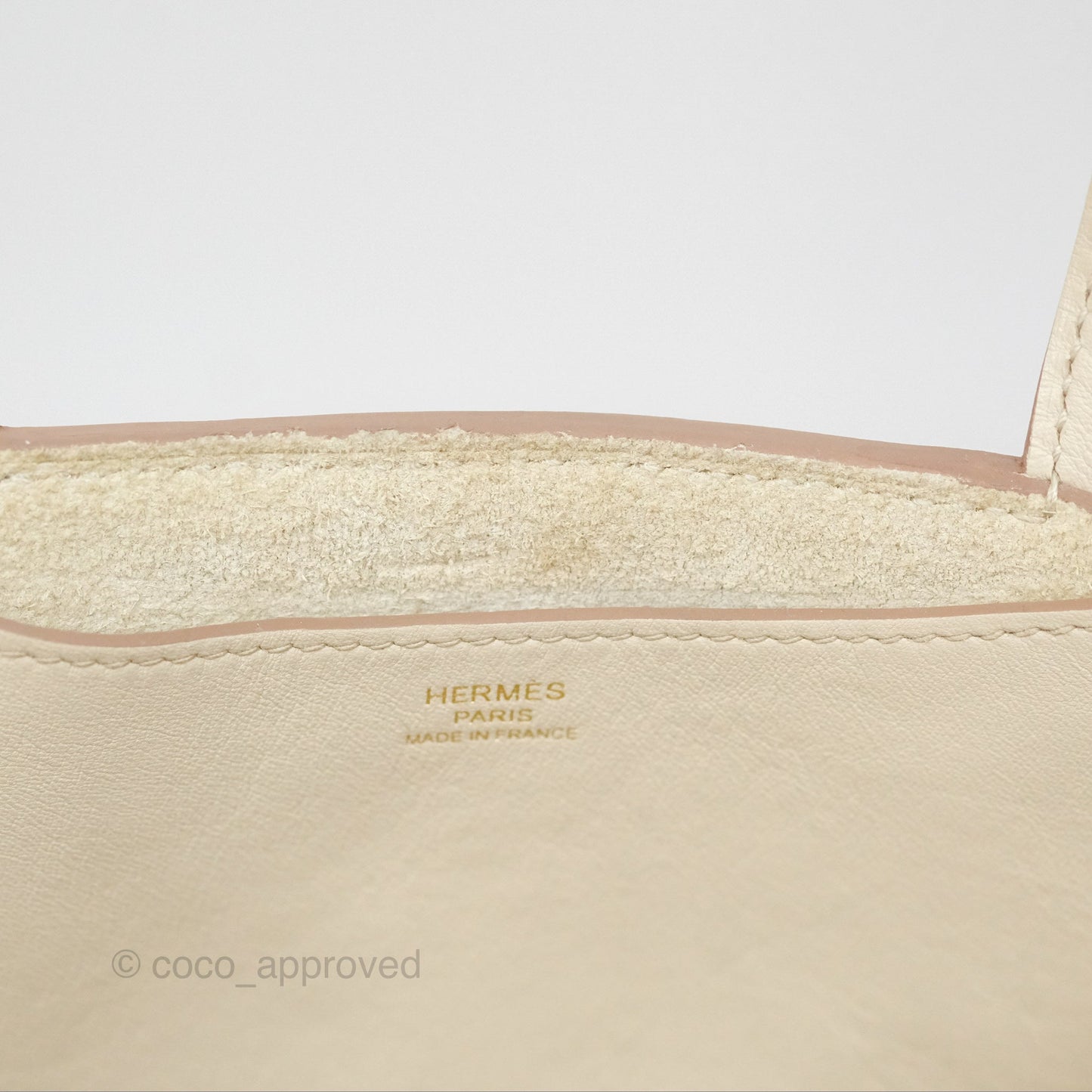 Hermes In-The-Loop 23 Beton Clemence Gold Hardware