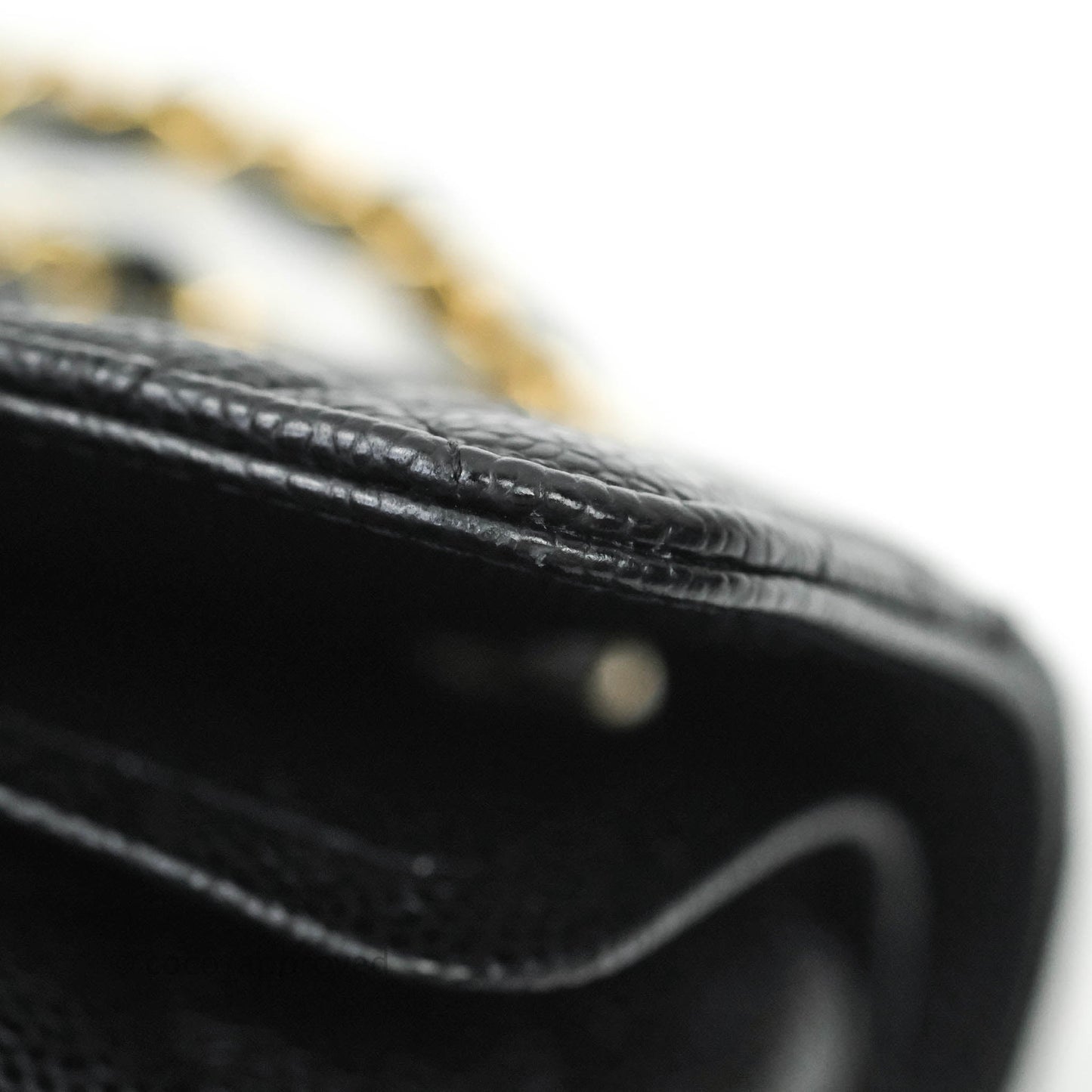 Chanel Classic Small S/M Flap Black Caviar Gold Hardware