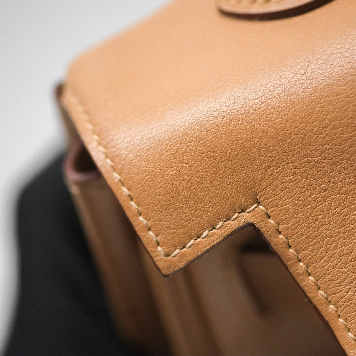 Hermès Kelly 35 Retourne Chai 0M Evercolor Palladium Hardware