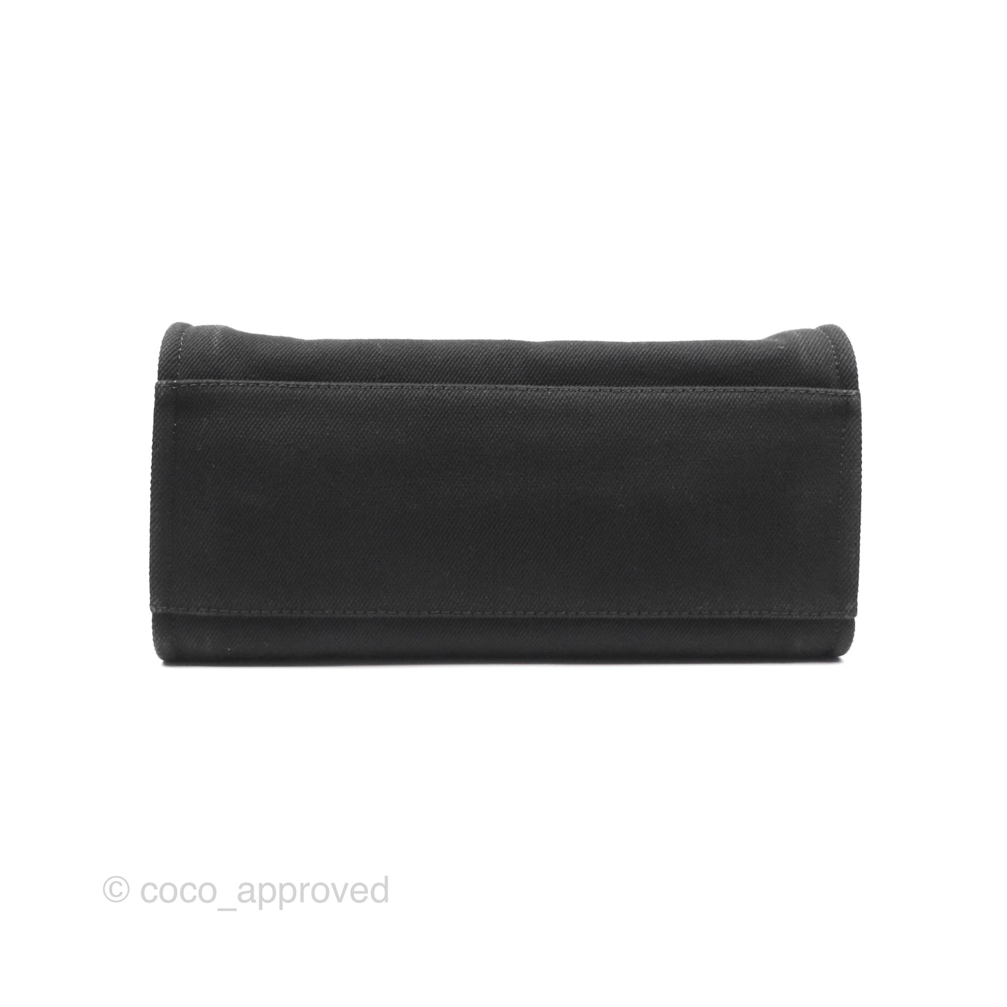 Chanel Medium Deauville Black Canvas Imitation Pearl