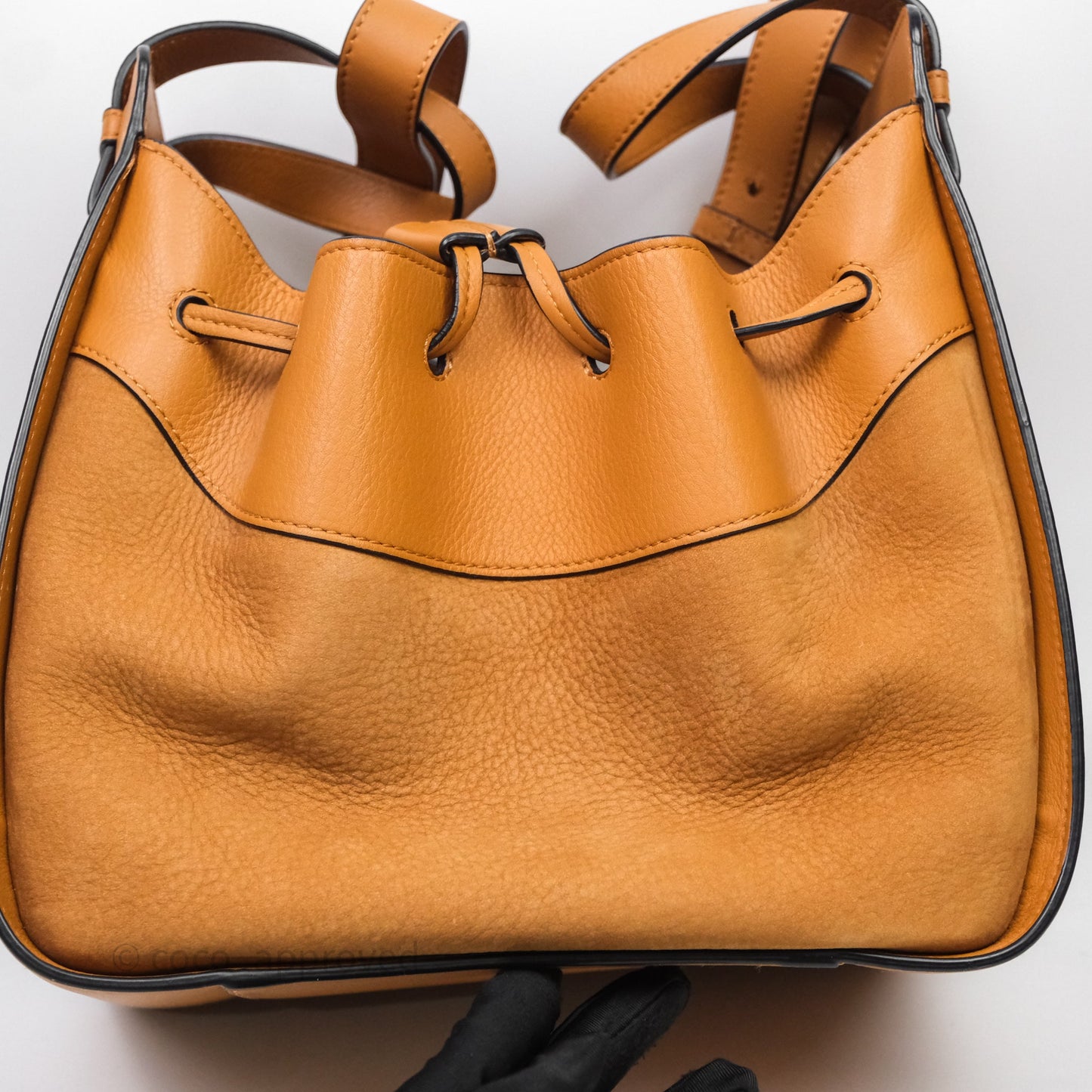 Loewe Small Hammock Drawstring Light Caramel Calfskin