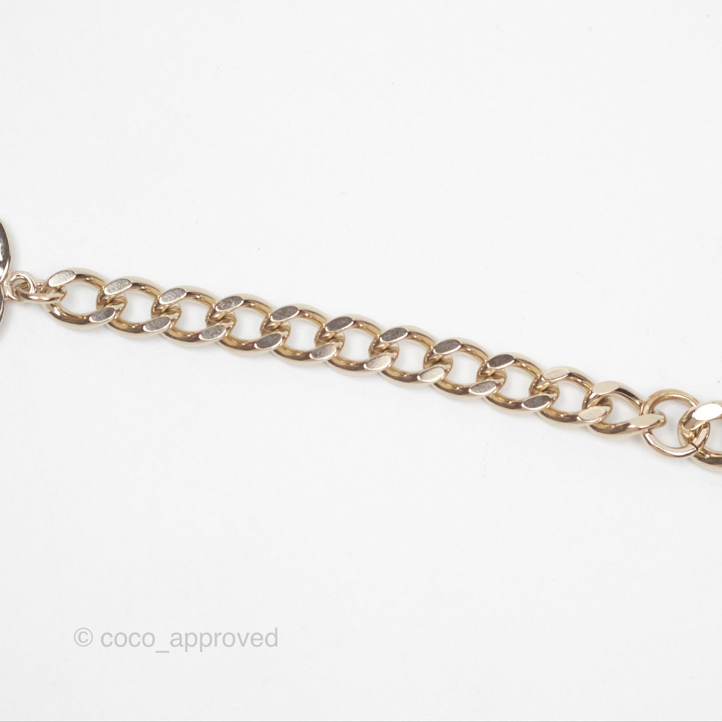 Chanel Logo Chain Choker Gold Tone 22S