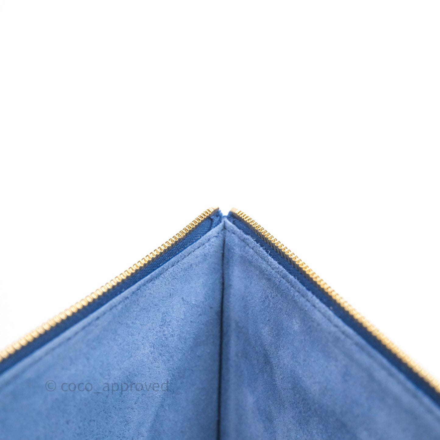 Celine Flat Luggage Tote Bag Blue Calfskin