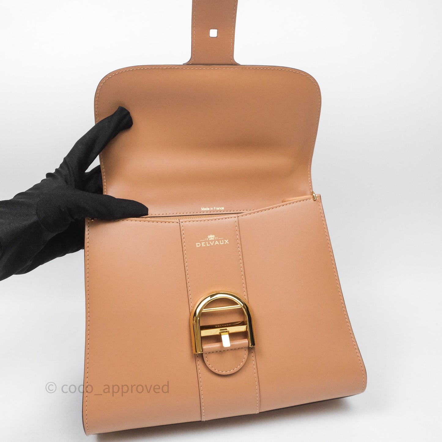 Delvaux Brillant PM Tender Beige Box Calf