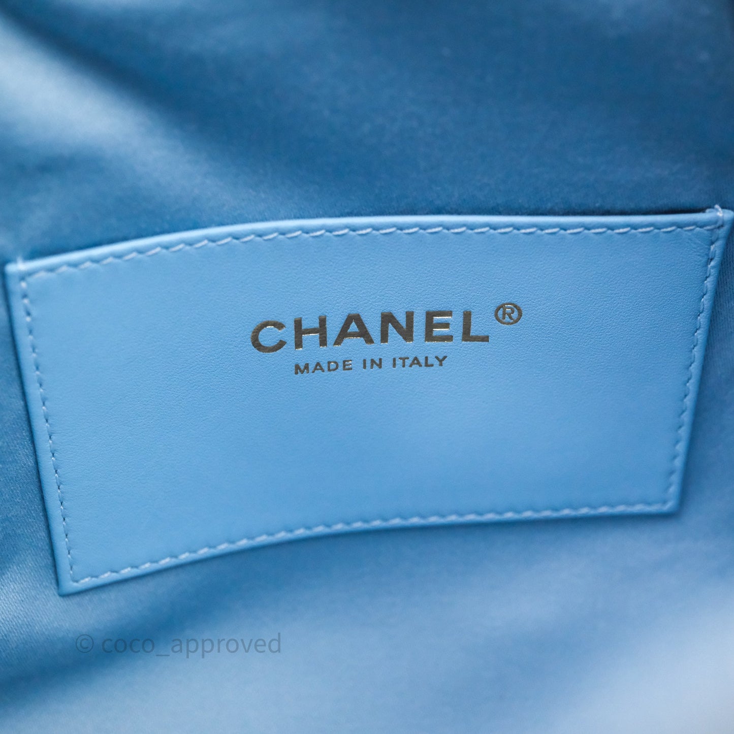 Chanel 25 Small Hobo Blue Washed Denim Aged Gold Hardware