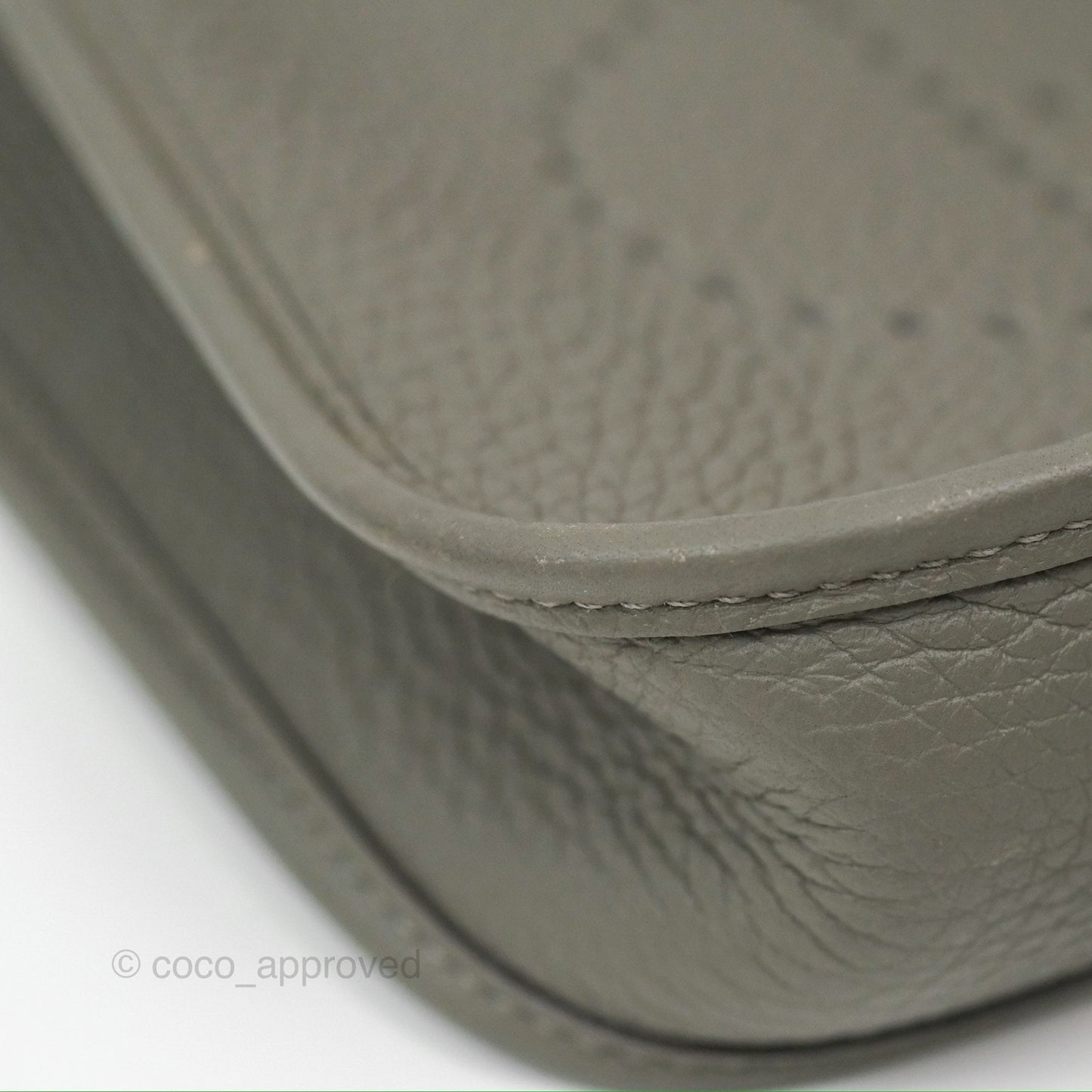 Hermès Mini Evelyne 16 Gris Meyer 0L Clemence Palladium Hardware