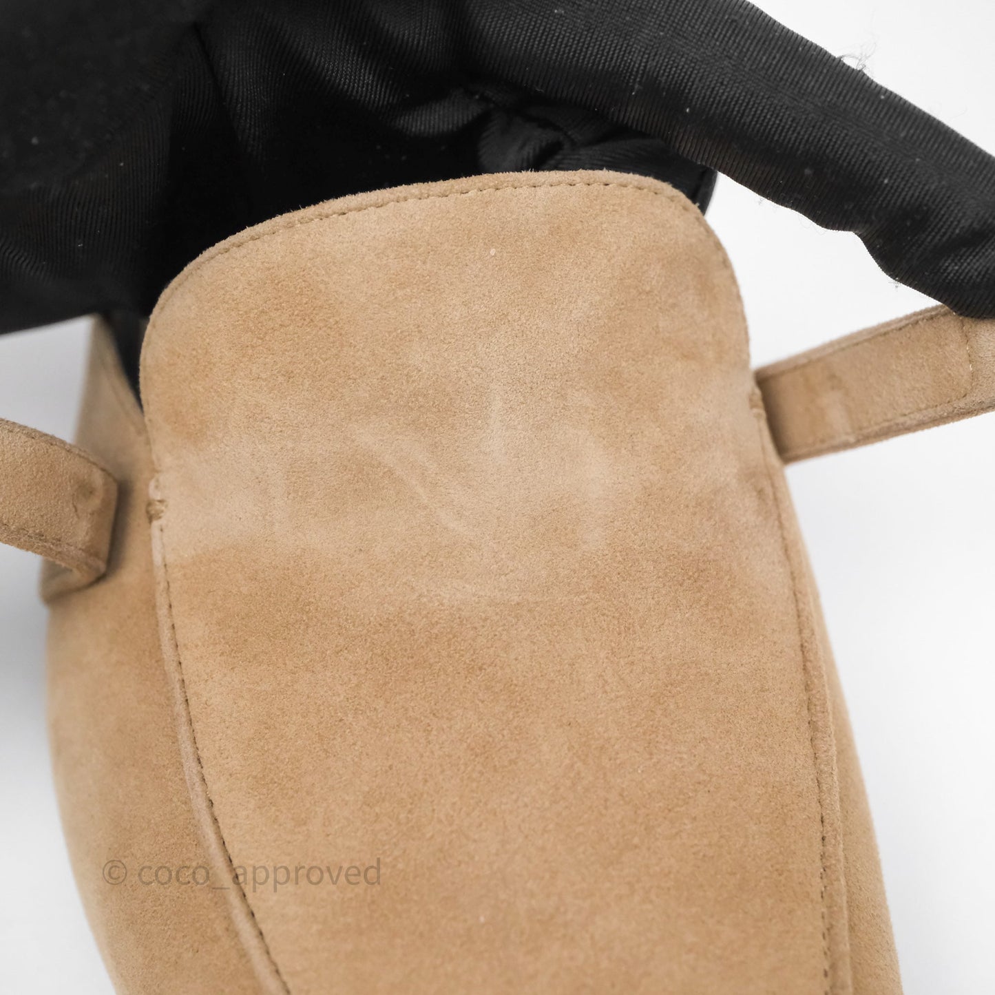 Hermès Oz Velvet Mules in Beige Sable Gold Hardware Size 37.5