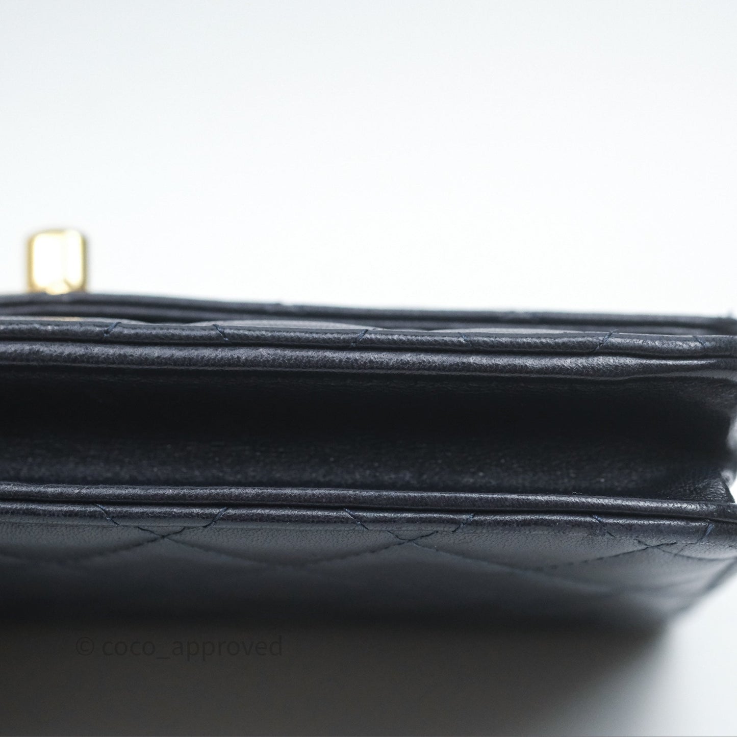 Chanel Trendy CC WOC Wallet On Chain Navy Lambskin Gold Hardware