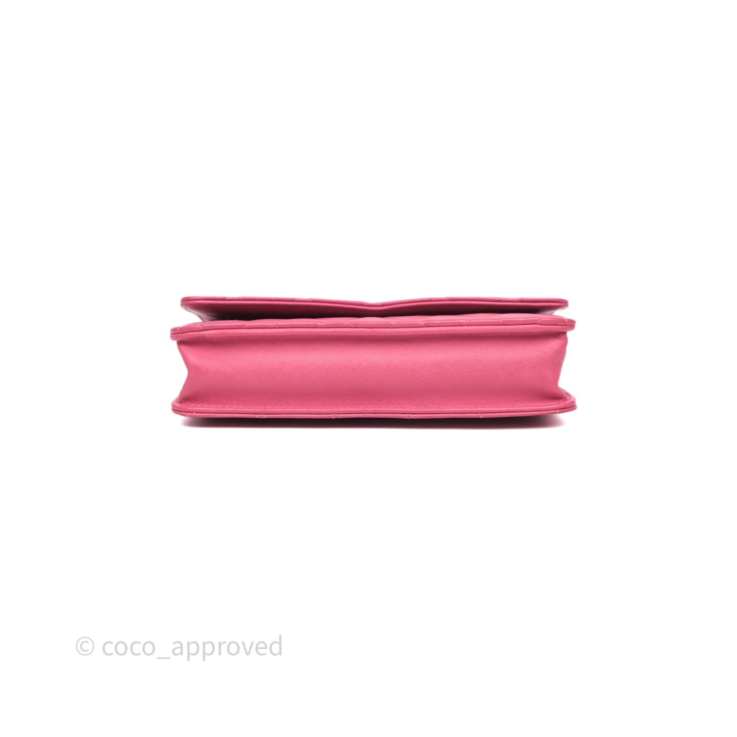 Chanel Quilted Classic WOC Pink Lambskin Gold Hardware