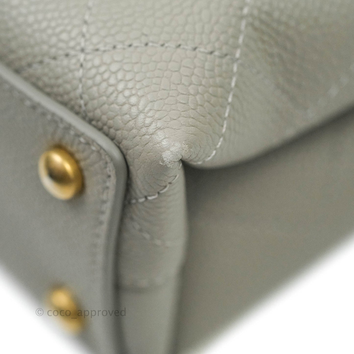 Chanel Chic Affinity Medium Grained Calfskin Grey Aged Gold Hardware