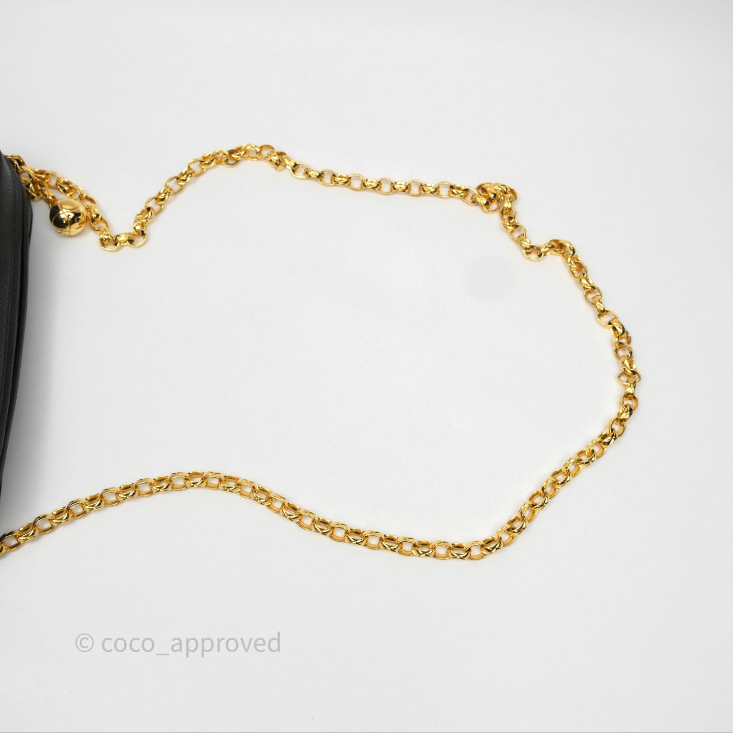 Chanel Vintage CC Camera Bag Black Caviar 24 Gold Hardware