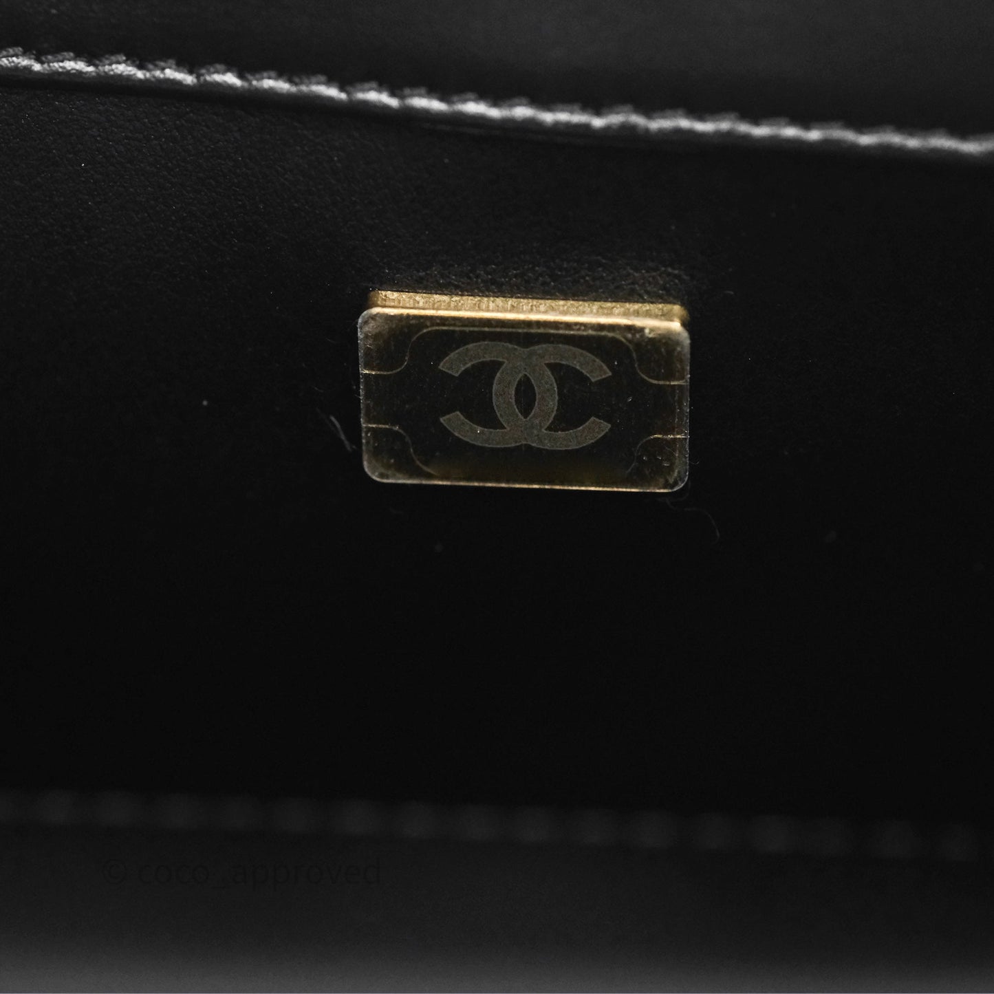 Chanel Quilted Small Perfect Fit Adjustable Black Calfskin Aged Gold Hardware