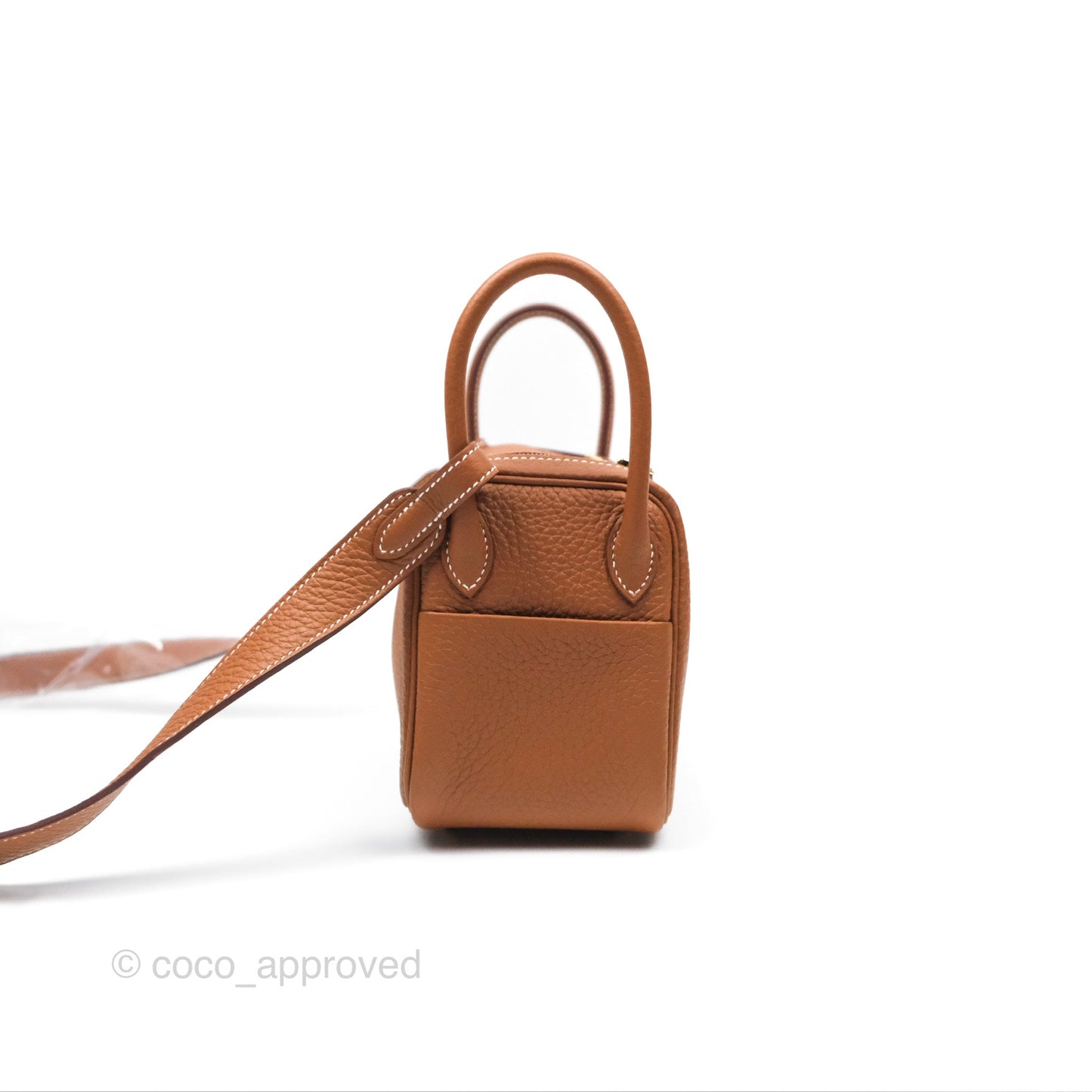 Hermès Mini Lindy 20 Gold Clemence Gold Hardware