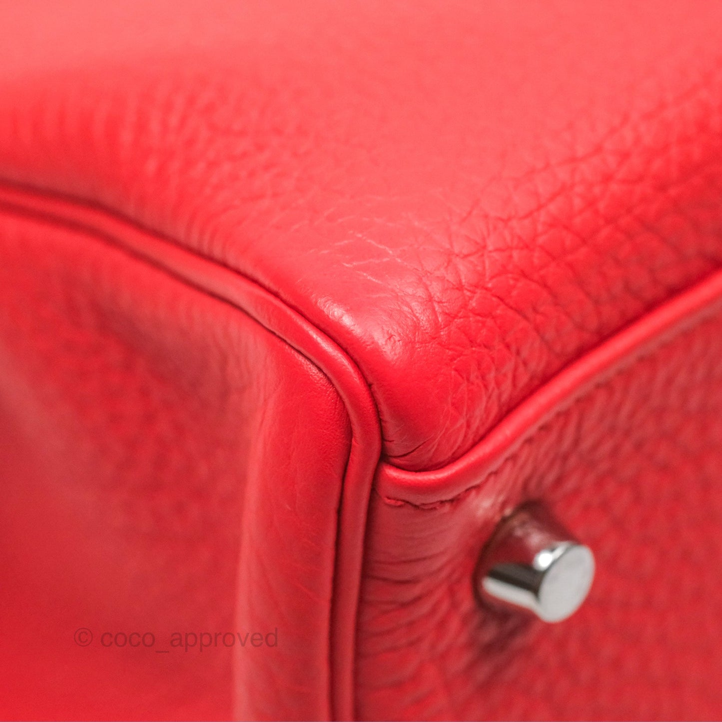 Hermès Kelly 32 Retourne Rose Jaipur Clemence Palladium Hardware