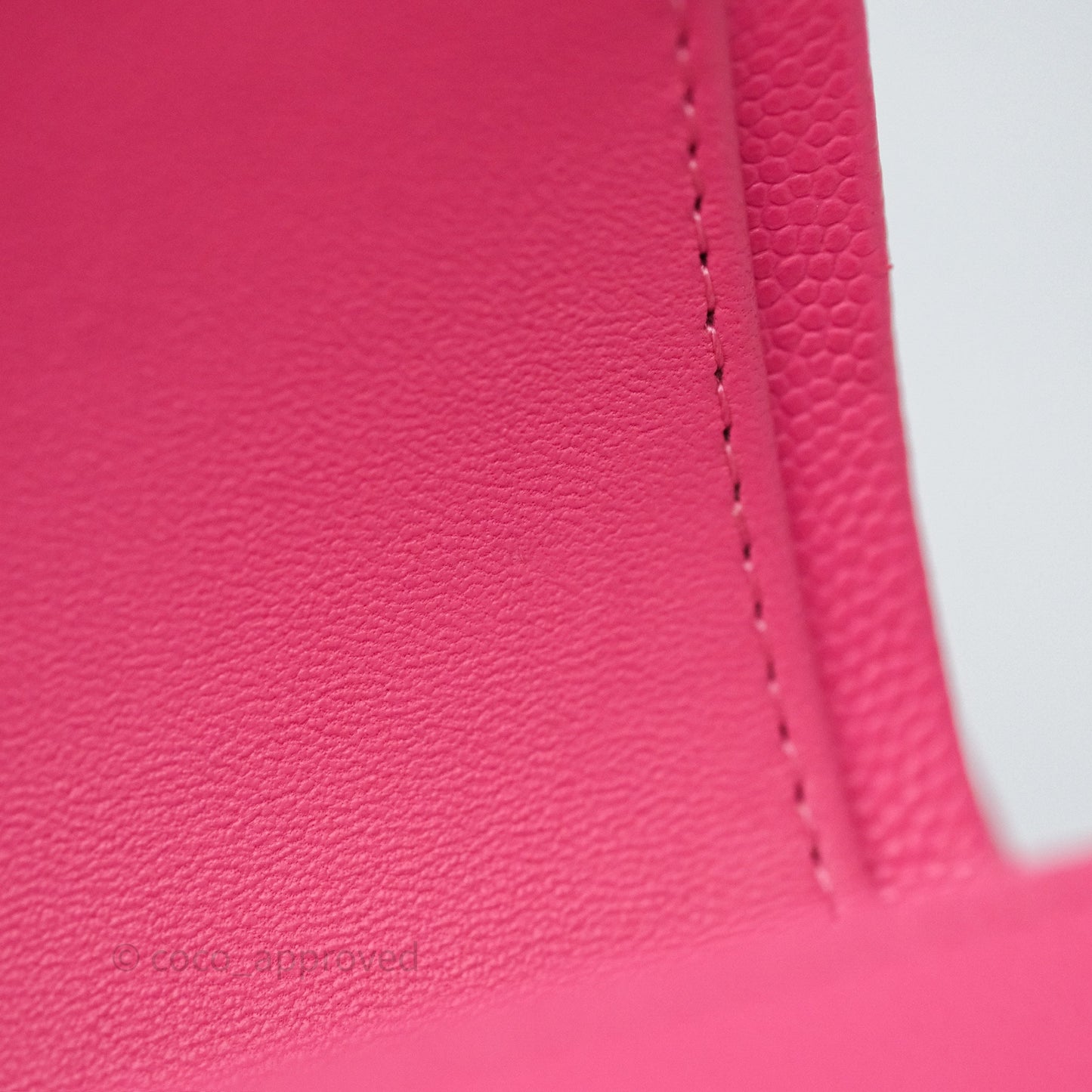 Chanel Small Classic Flap Quilted Hot Pink Caviar Gold Hardware