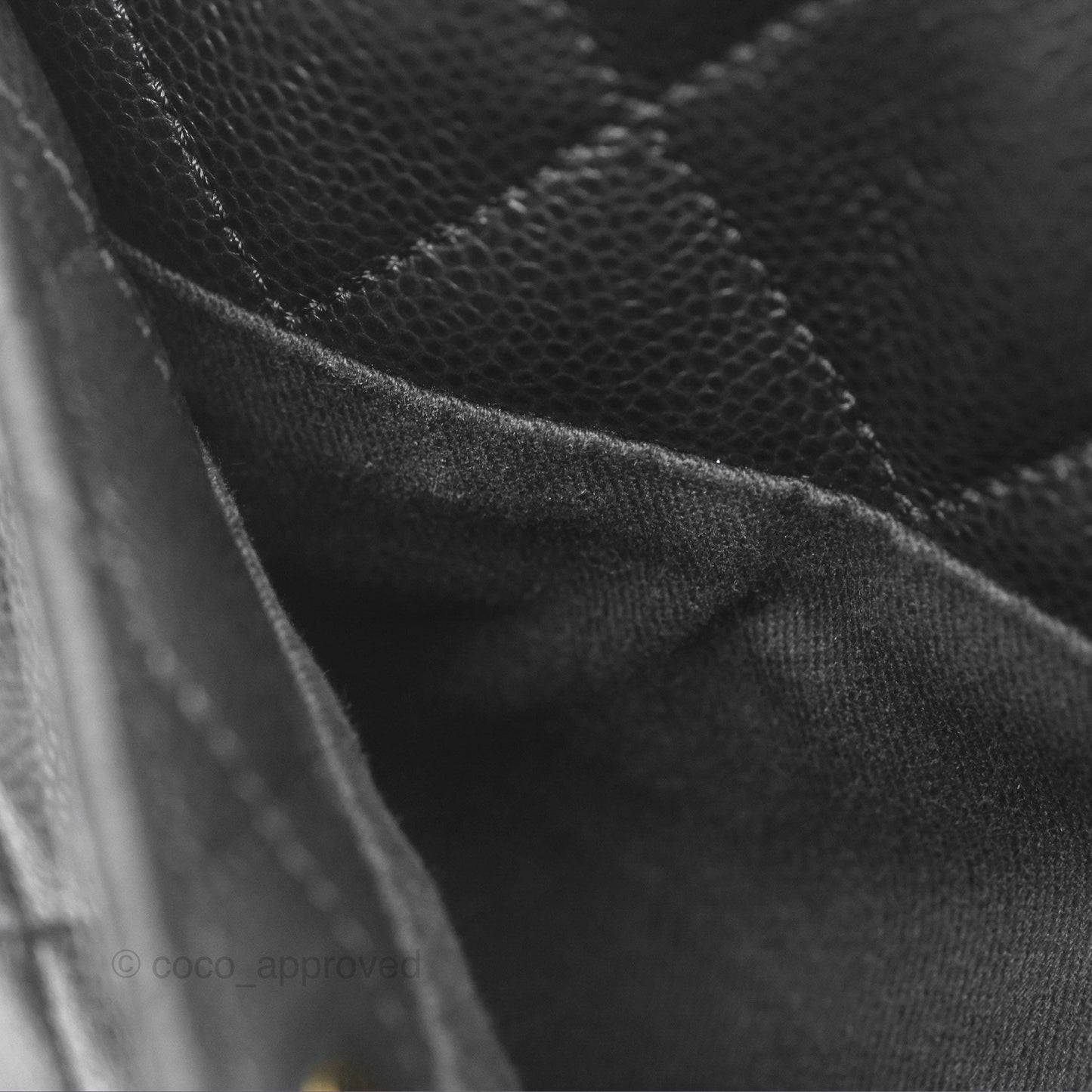 Chanel Quilted Caviar Leather Timeless CC Soft Shopping Tote Bag Black