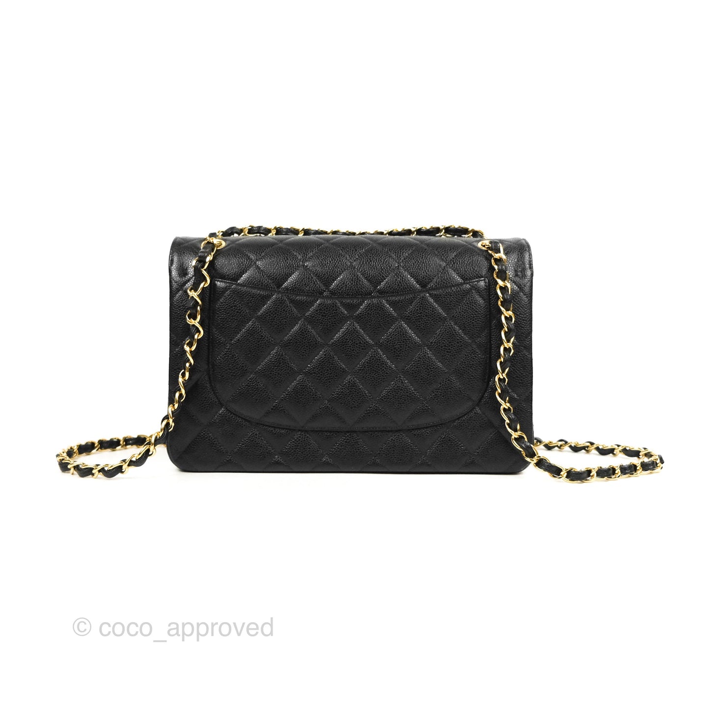 Chanel Jumbo Double Flap Black Caviar Gold Hardware⁣⁣