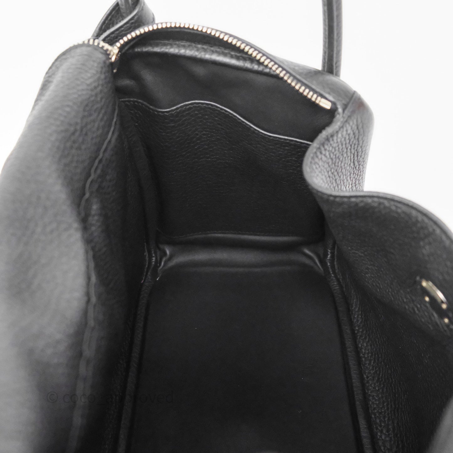 Hermès Lindy 30 Black Clemence Palladium Hardware