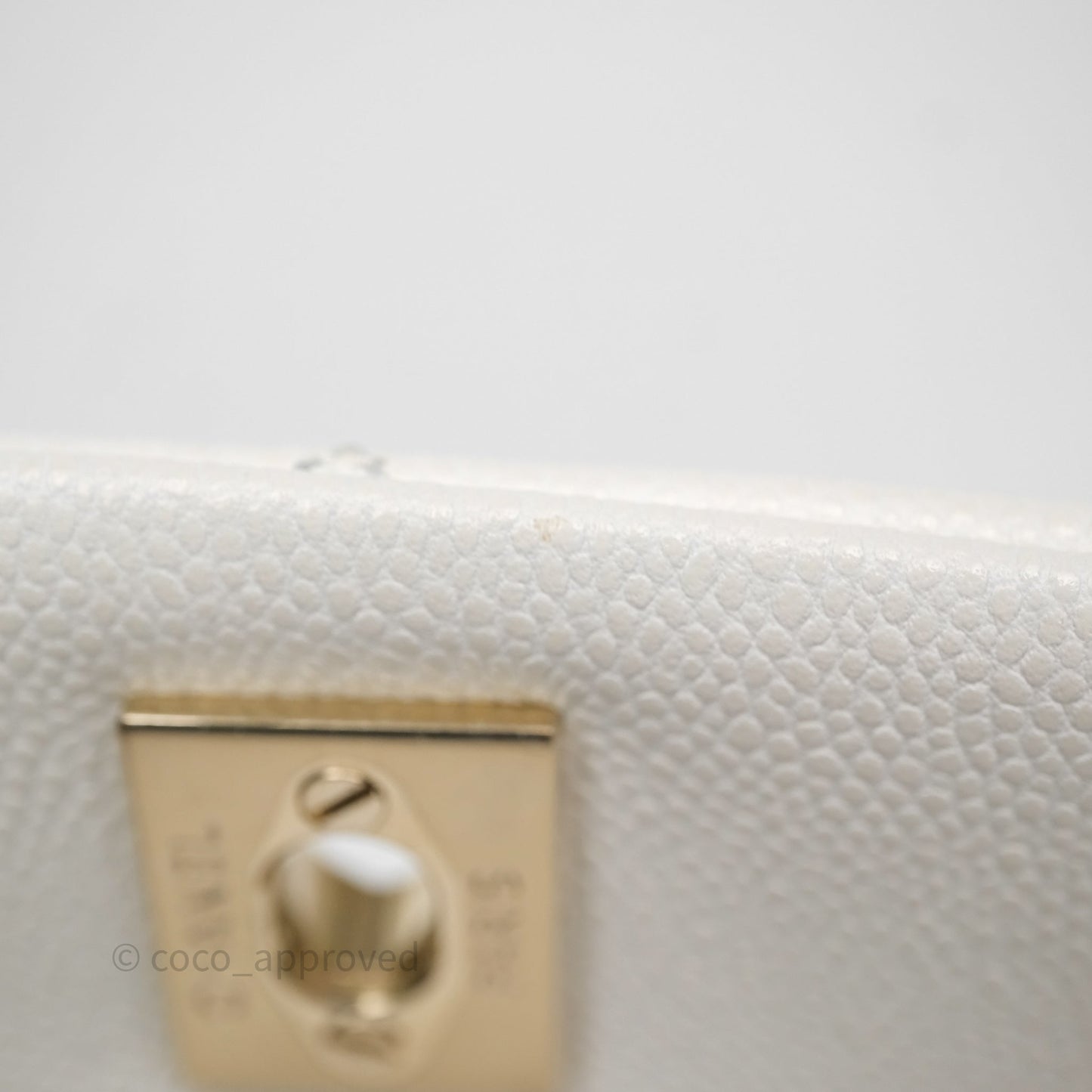 Chanel Duma Backpack White Caviar Gold Hardware 23K