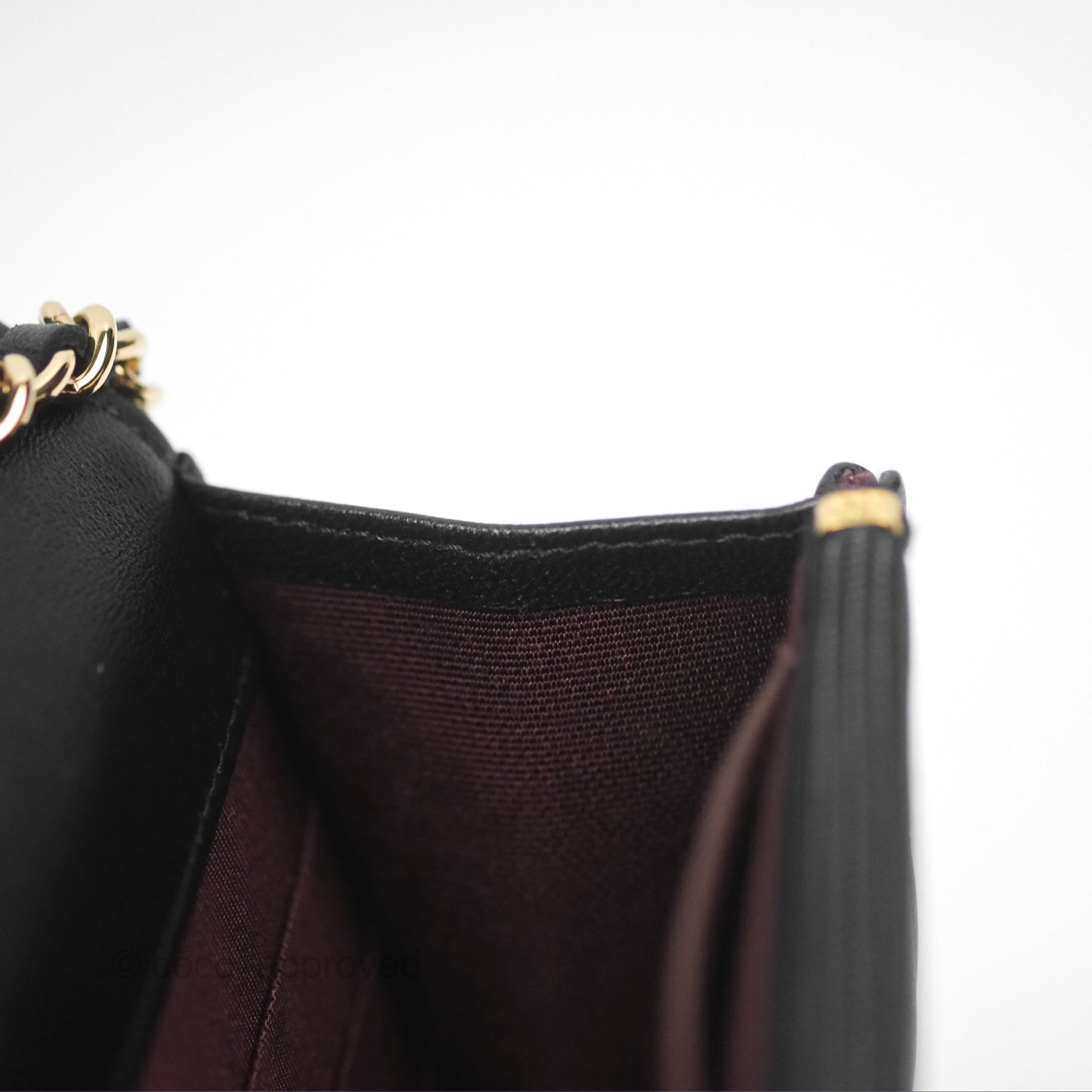 Chanel Quilted Classic Wallet on Chain WOC Black Lambskin Gold Hardware