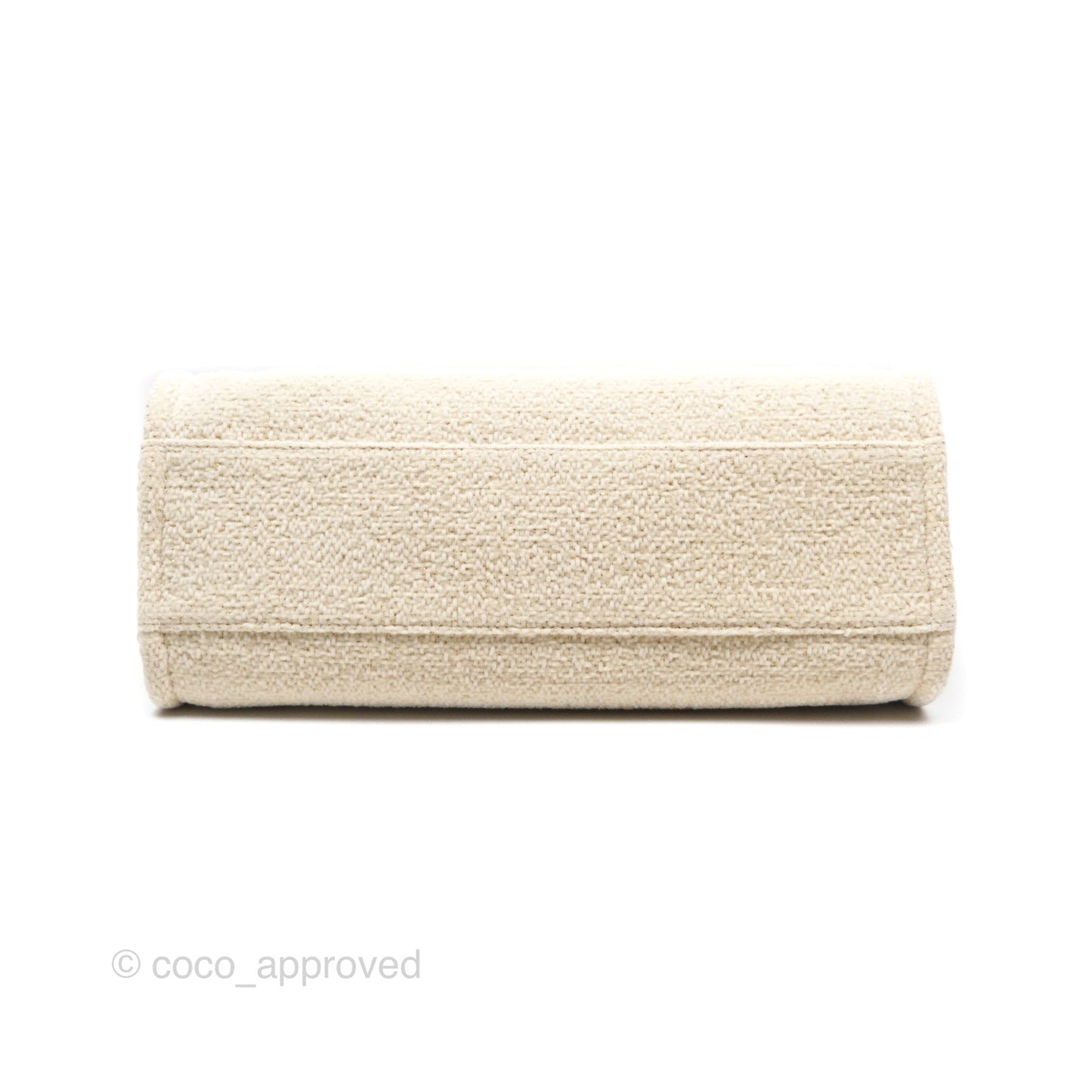 Chanel Medium Deauville Tote Ivory Lurex Boucle 19A